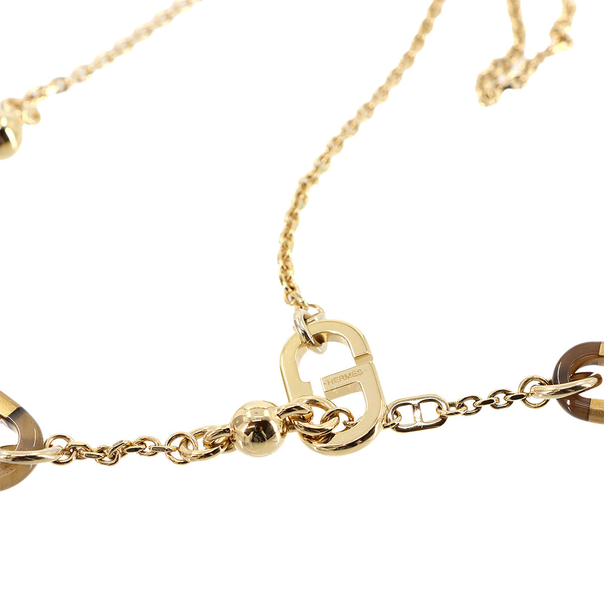 Sur Mer Necklace Buffalo Horn Gold Brown Accessory