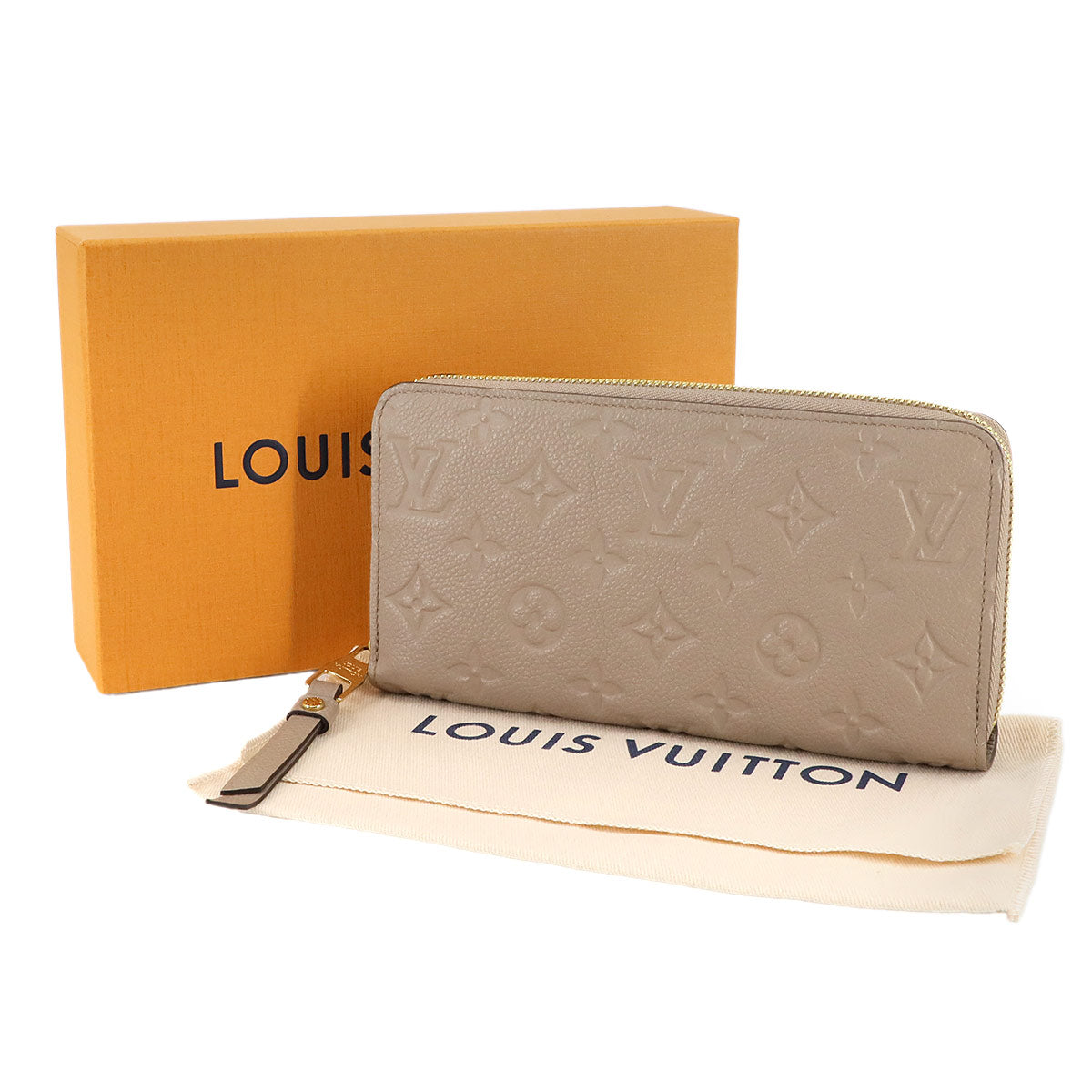 Monogram Empreinte Zippy Wallet Leather Turtledove M69034