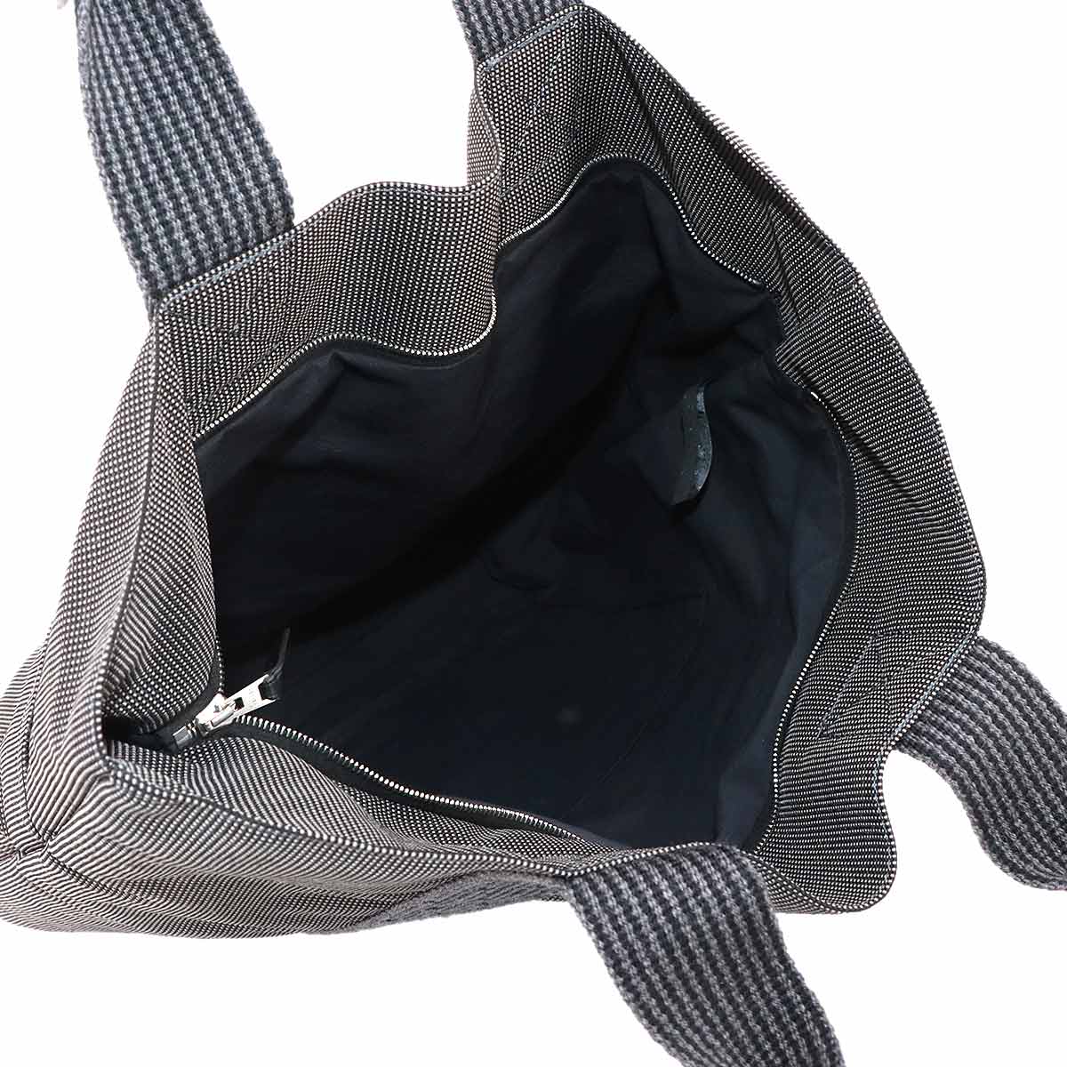 Herline Cabas Tote Bag Canvas Gray Purse