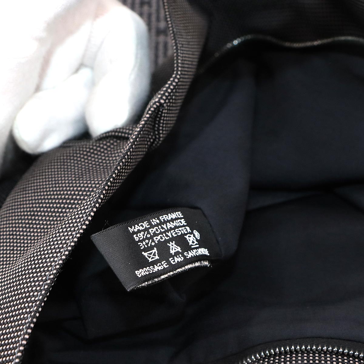 Herline Cabas Tote Bag Canvas Gray Purse