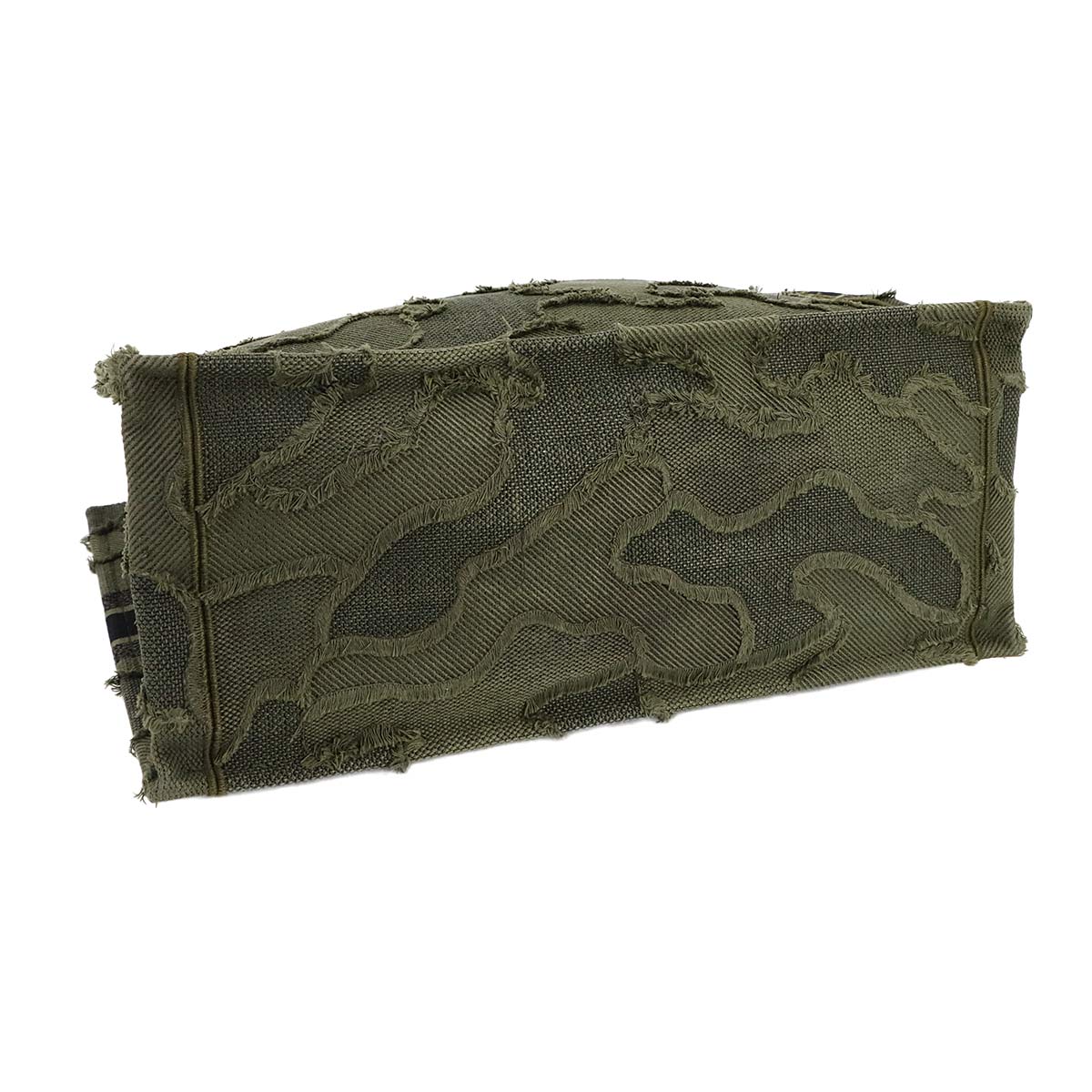 Book Tote Bag Camouflage Canvas Khaki Purse