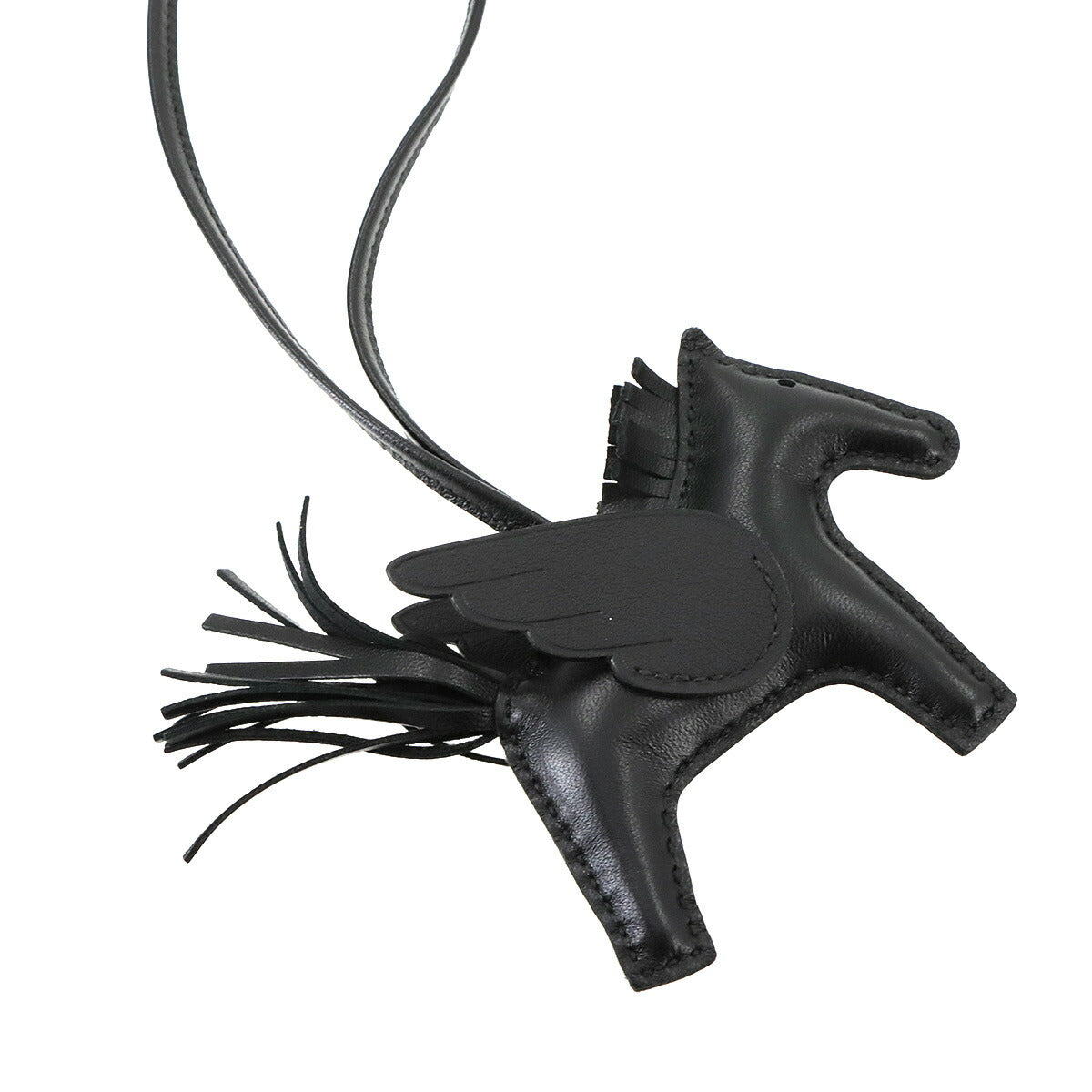 Rodeo Pegasus PM Bag Charm Agneau Milo Veau Swift So Black