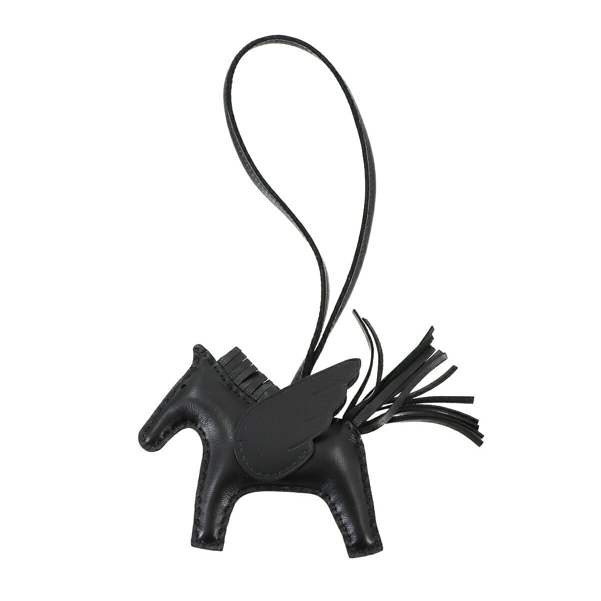 Rodeo Pegasus PM Bag Charm Agneau Milo Veau Swift So Black