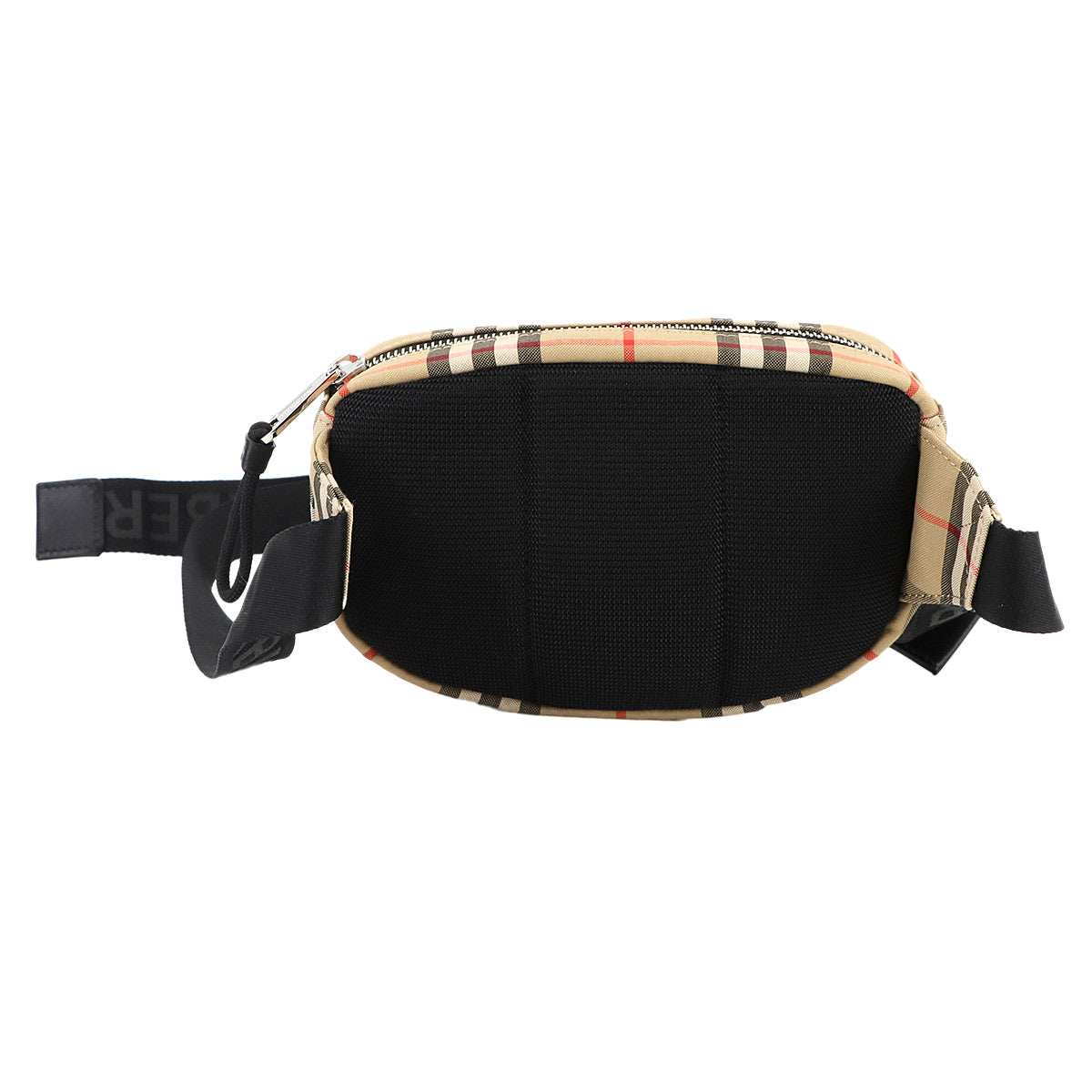 Plaid Crossbody bag Canvas Beige Black 8014420 Purse