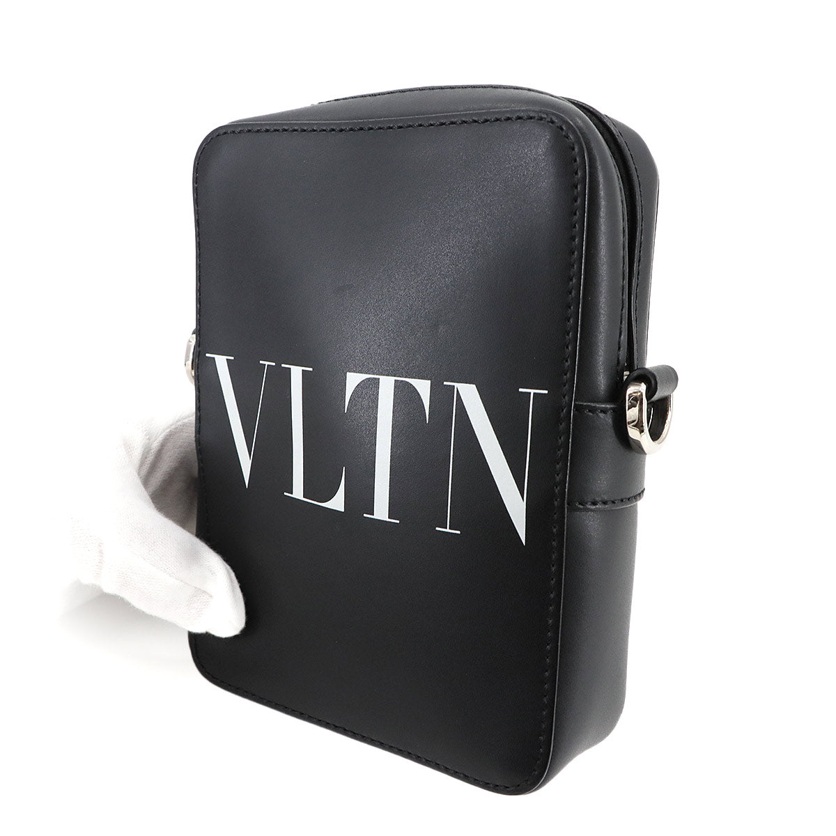 VLTN Logo Small Cross body Shoulder Bag Leather