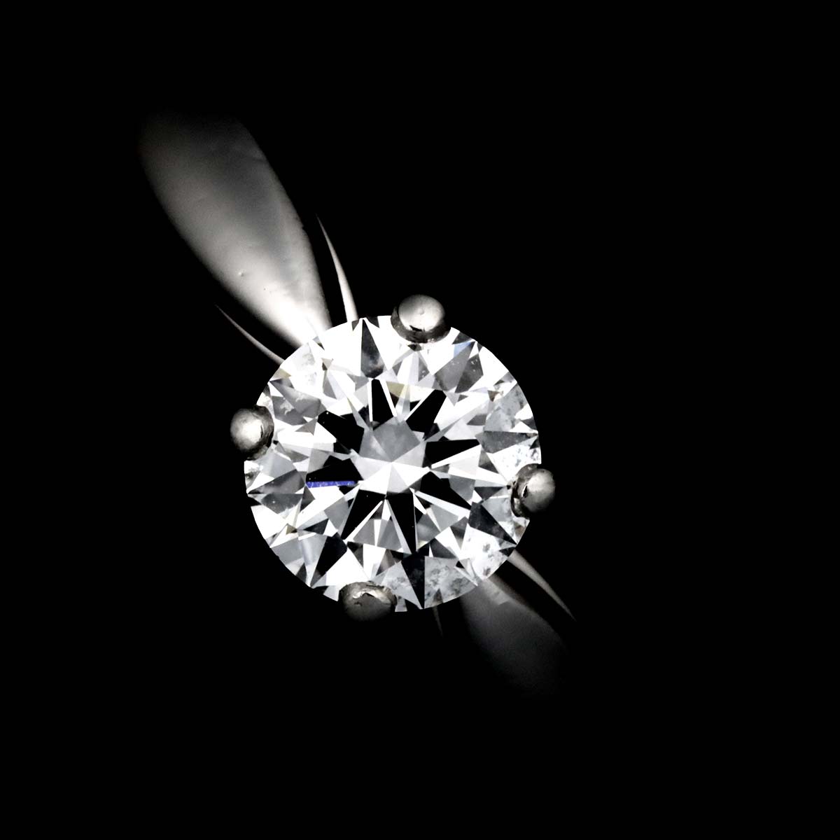 Diamond 0.50ct E/VVS2/3EX Ring Pt size47 4(US)