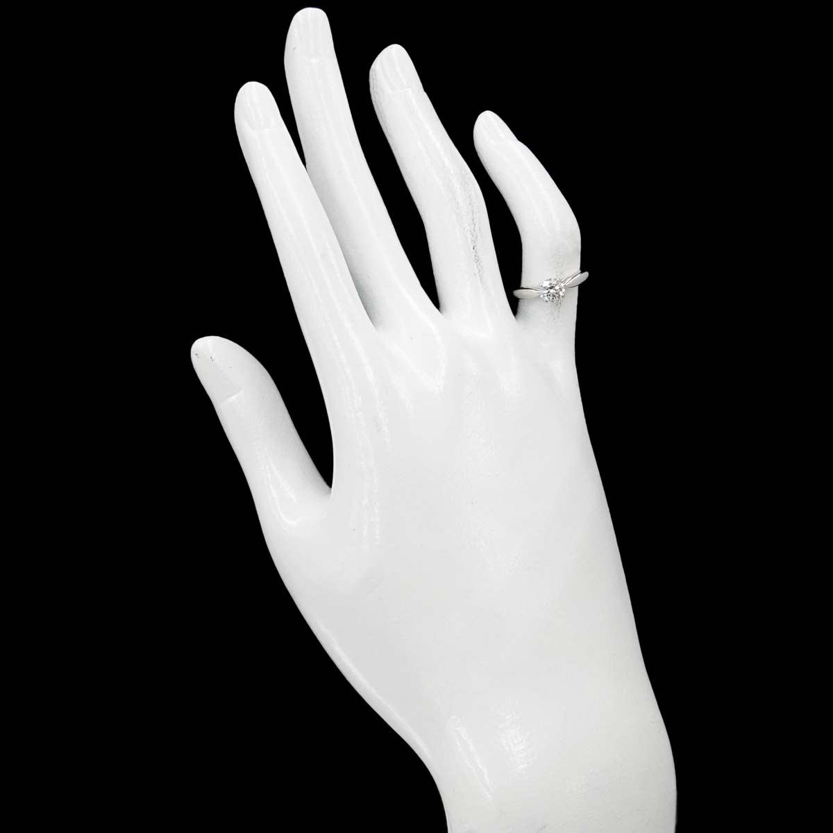 Diamond 0.50ct E/VVS2/3EX Ring Pt size47 4(US)