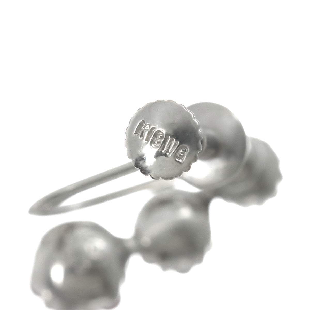 Ruby 0.21ct Diamond 0.10ct Earrings 18K WG 750