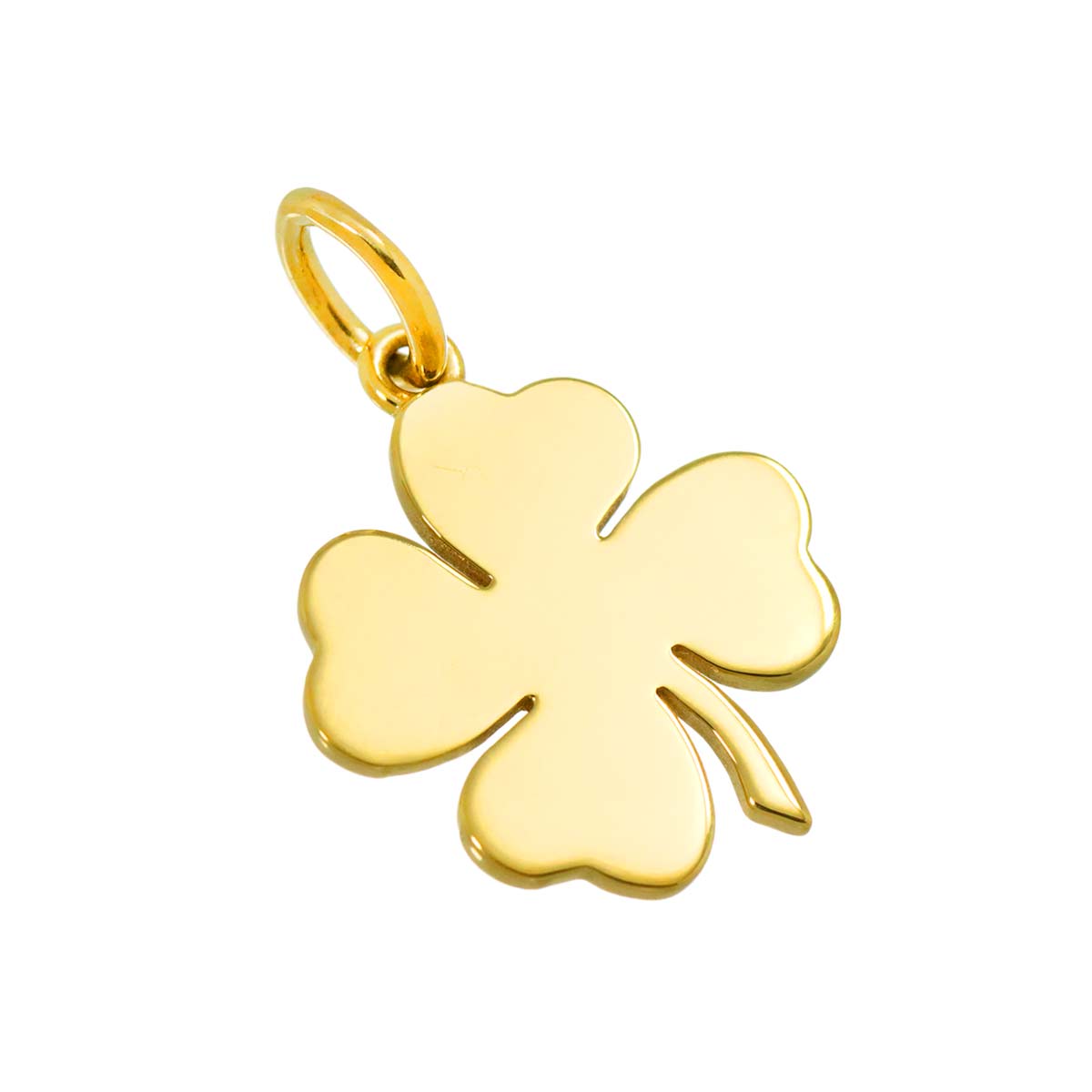 Clover motif Pendant Top 18K YG 750