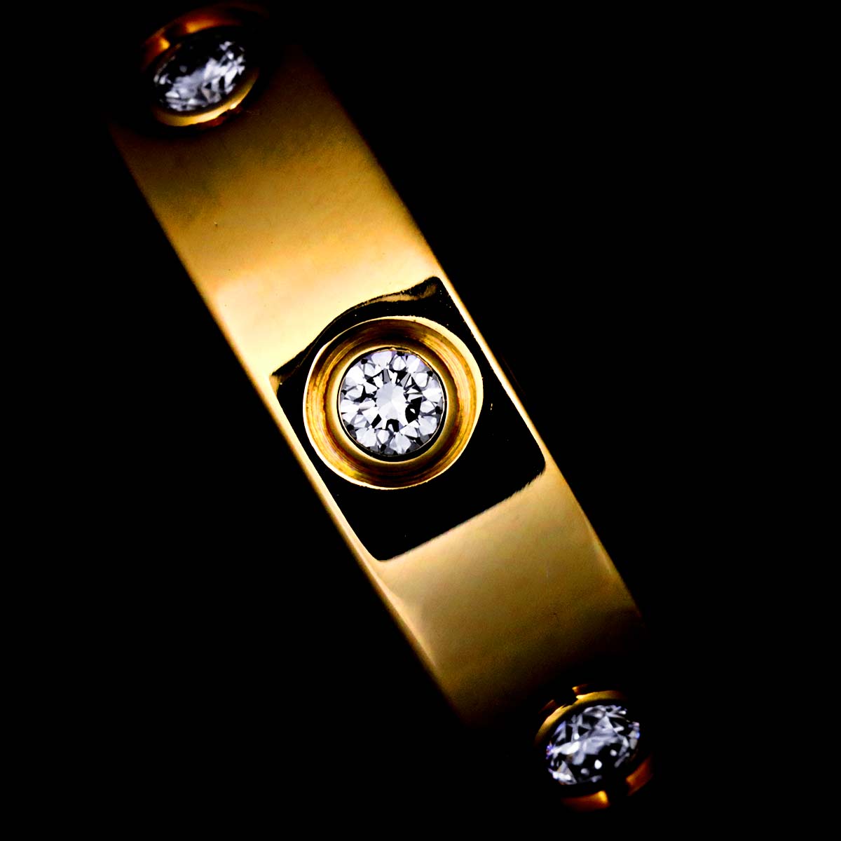 Mini Love Ring Diamond 18K Yellow Gold 750 size52 5.75-6(US)