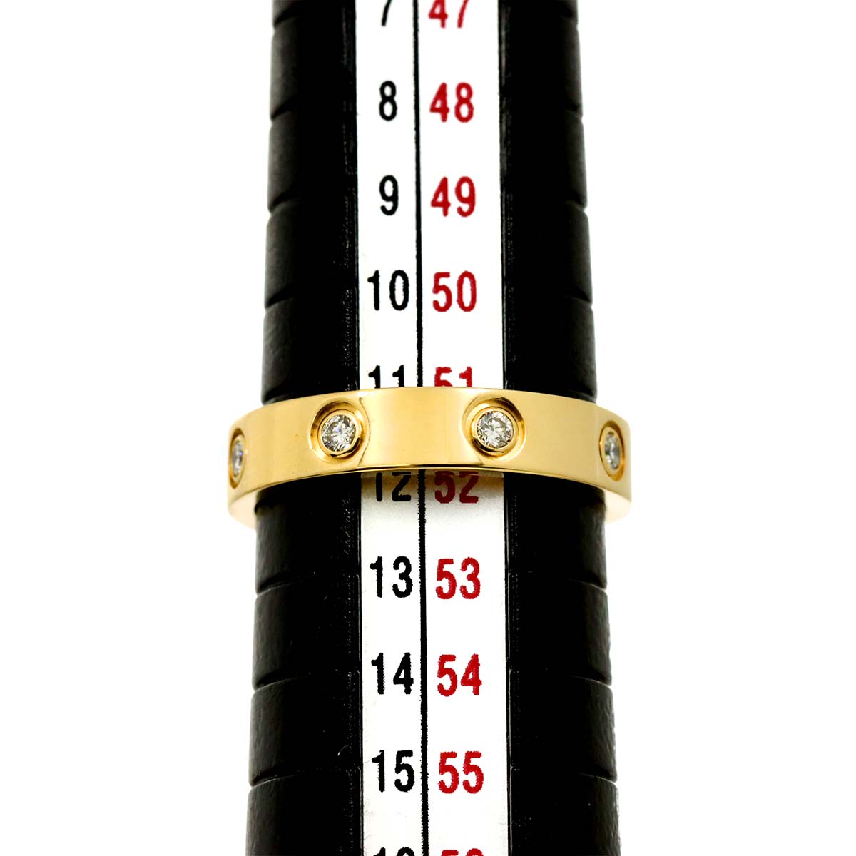 Mini Love Ring Diamond 18K Yellow Gold 750 size52 5.75-6(US)