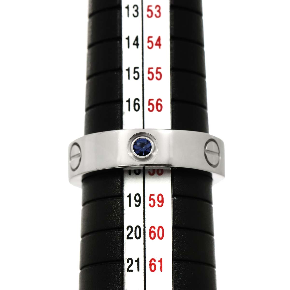 Love Ring Sapphire 18K White Gold 750 size58 8-8.25(US)