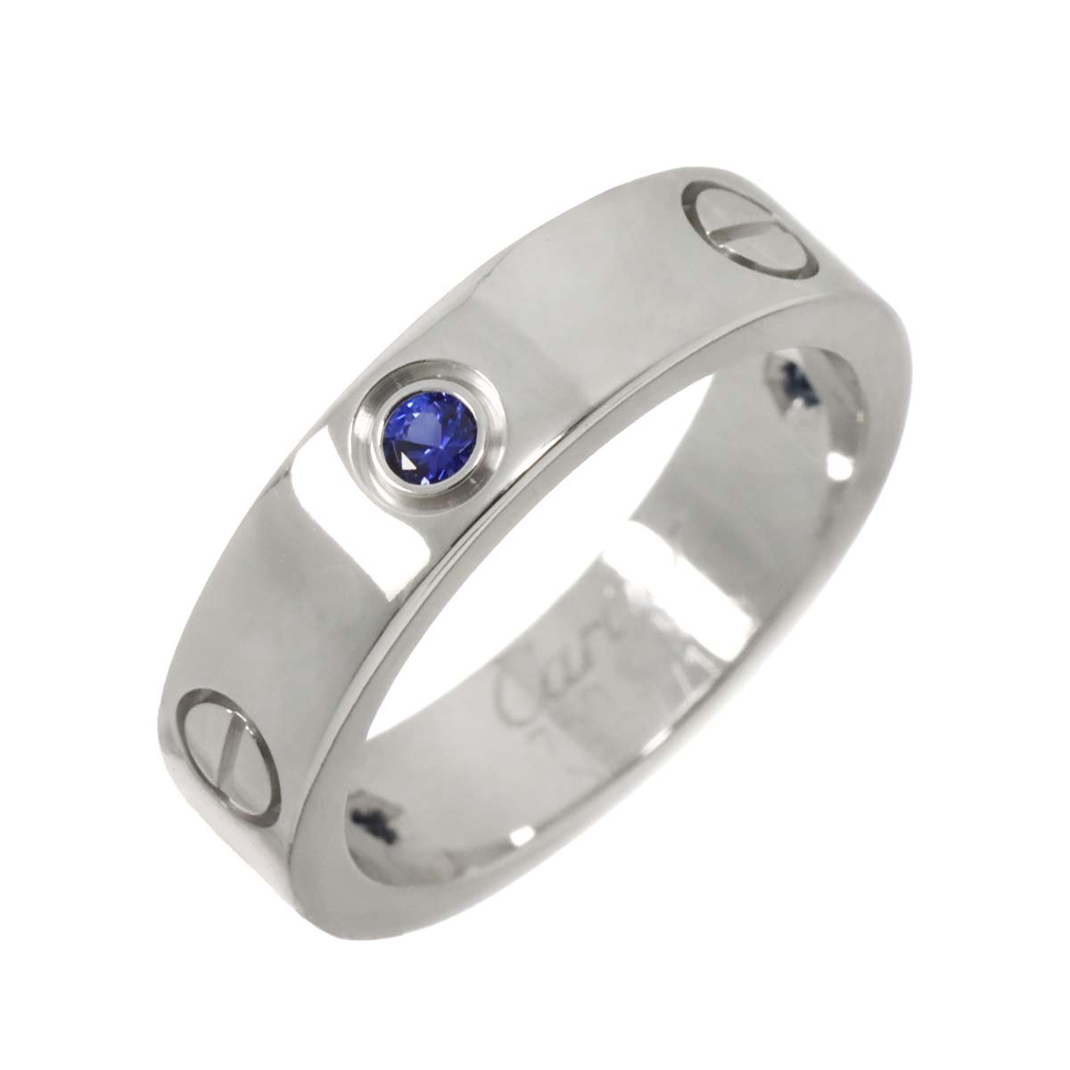 Love Ring Sapphire 18K White Gold 750 size58 8-8.25(US)