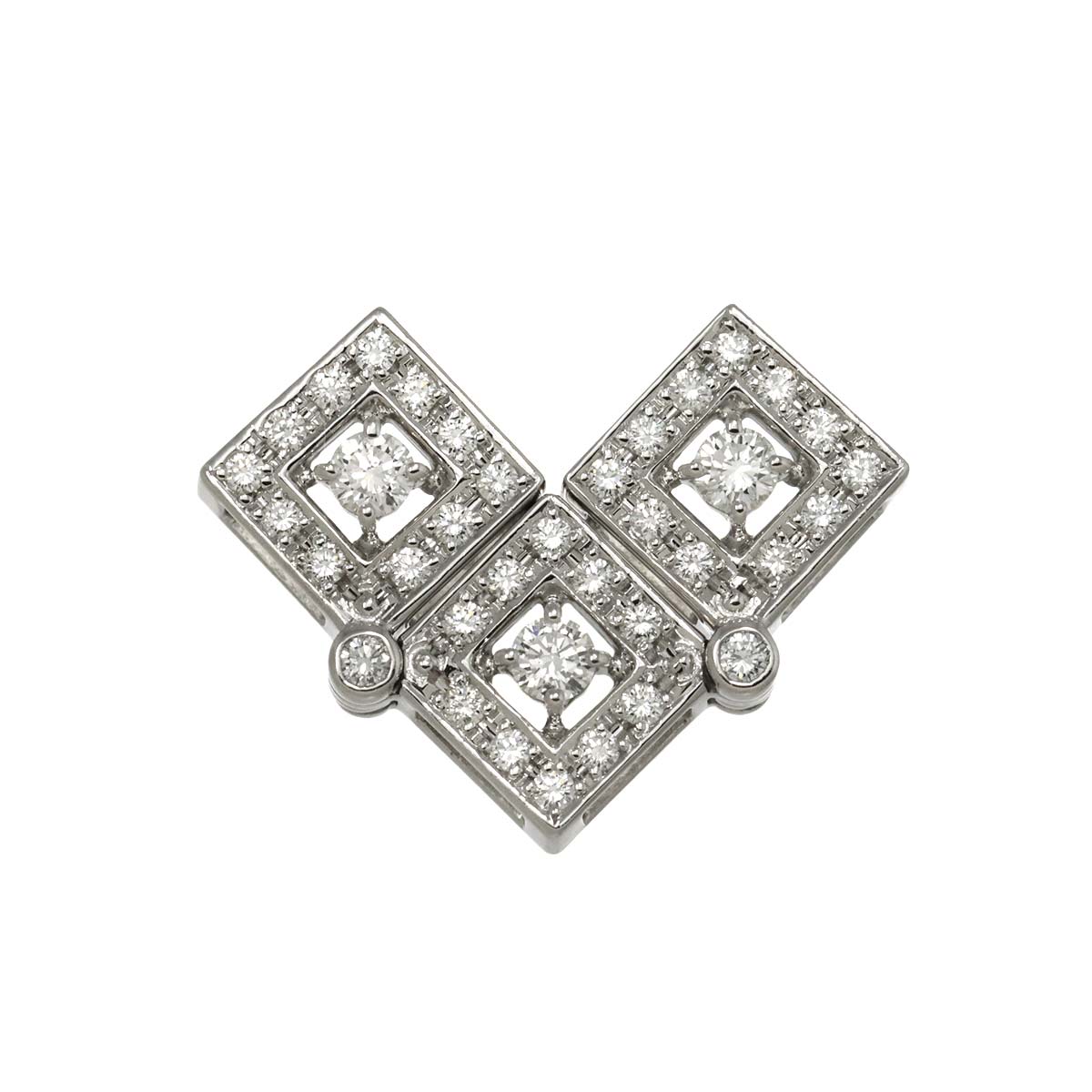 Diamond 0.50ct Pendant Top 18K White Gold