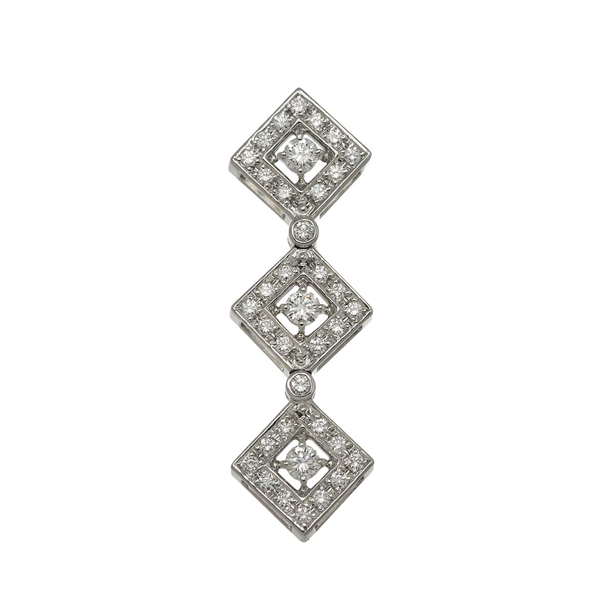 Diamond 0.50ct Pendant Top 18K White Gold