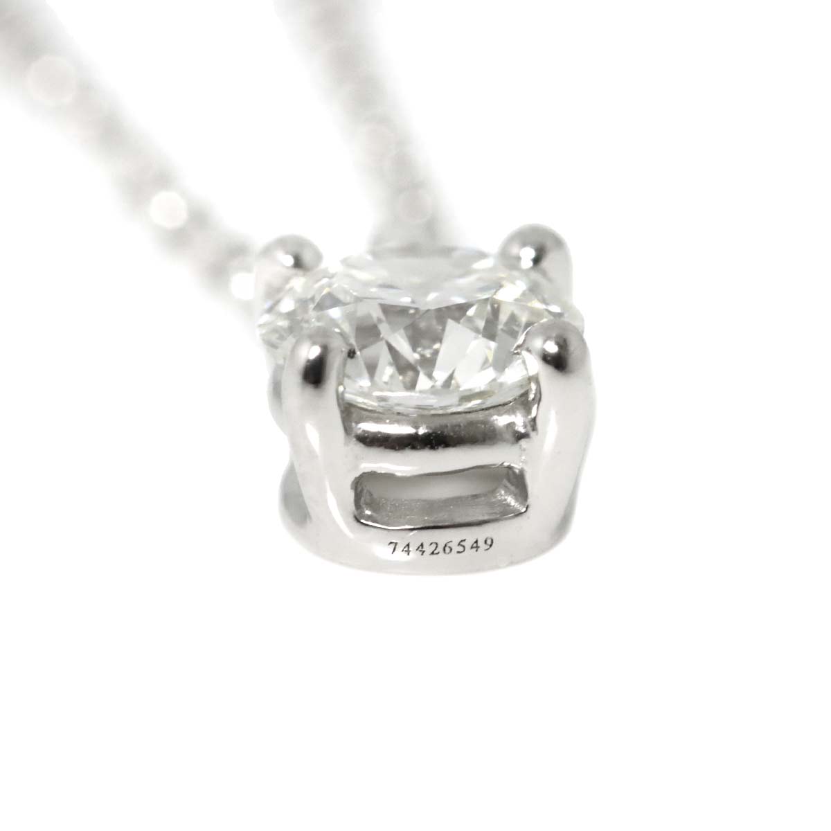 Diamond 0.40ct H/VS2/3EX Necklace Platinum