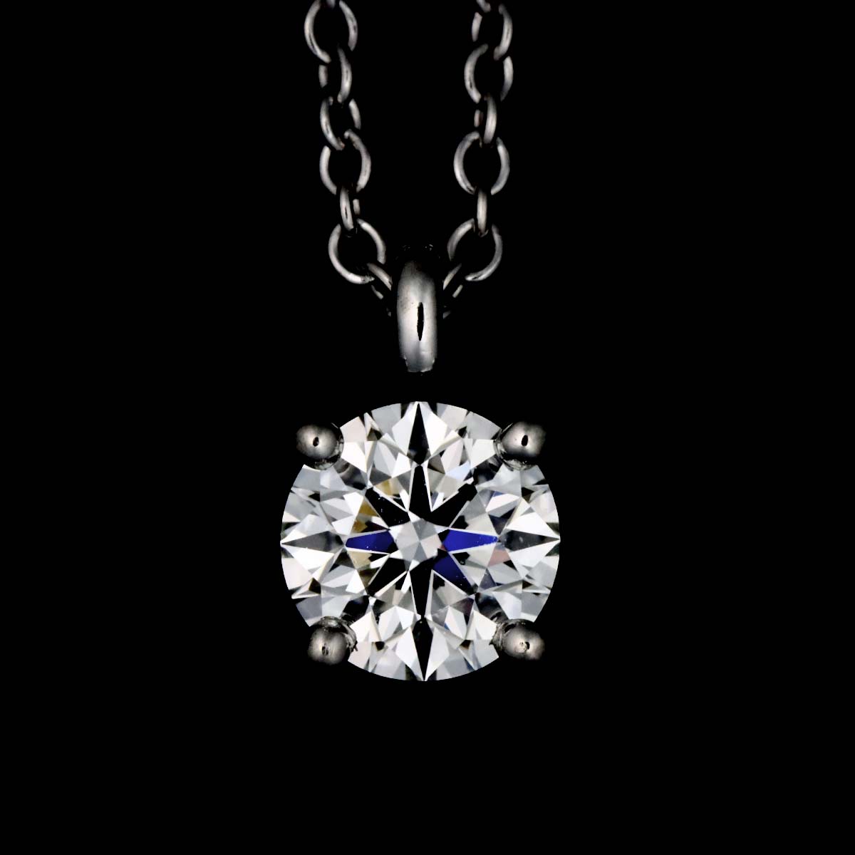 Diamond 0.40ct H/VS2/3EX Necklace Platinum
