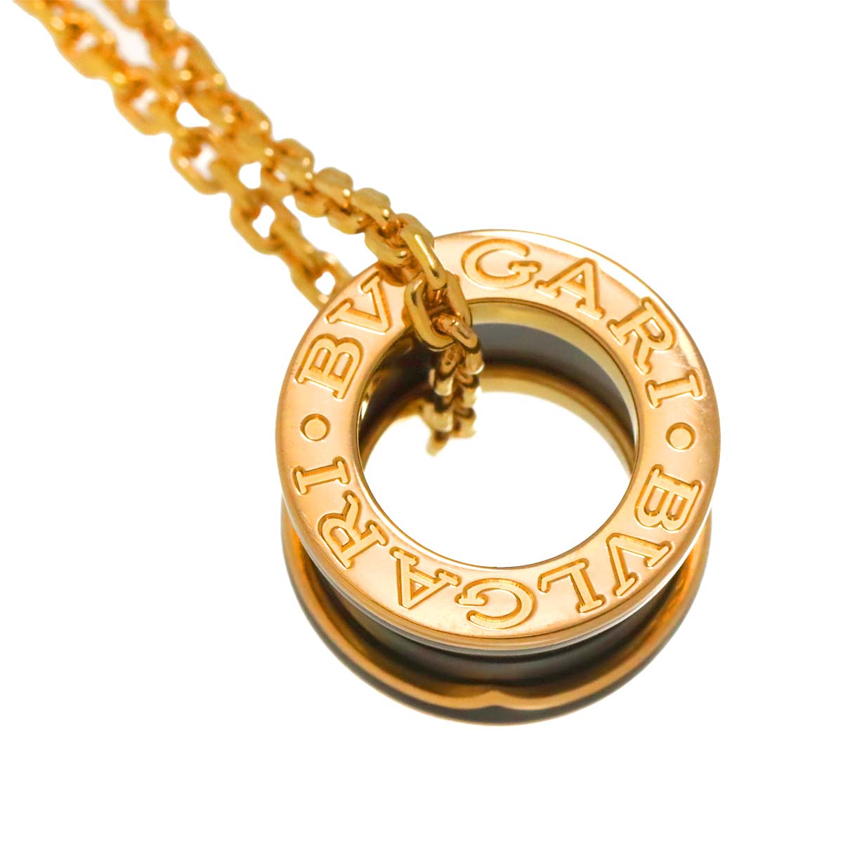 B-ZERO1 Necklace Black Ceramic 18K Pink Gold 750