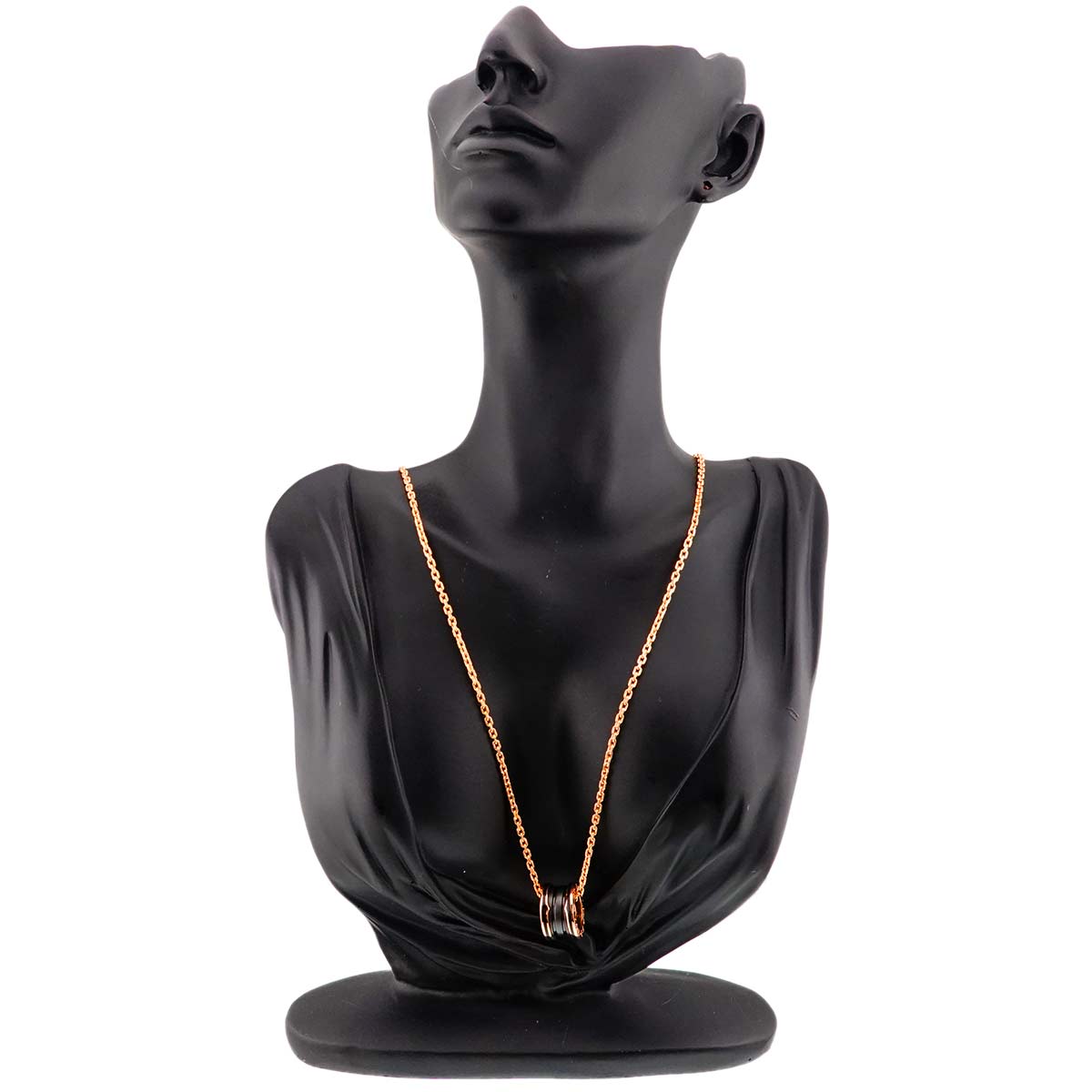 B-ZERO1 Necklace Black Ceramic 18K Pink Gold 750