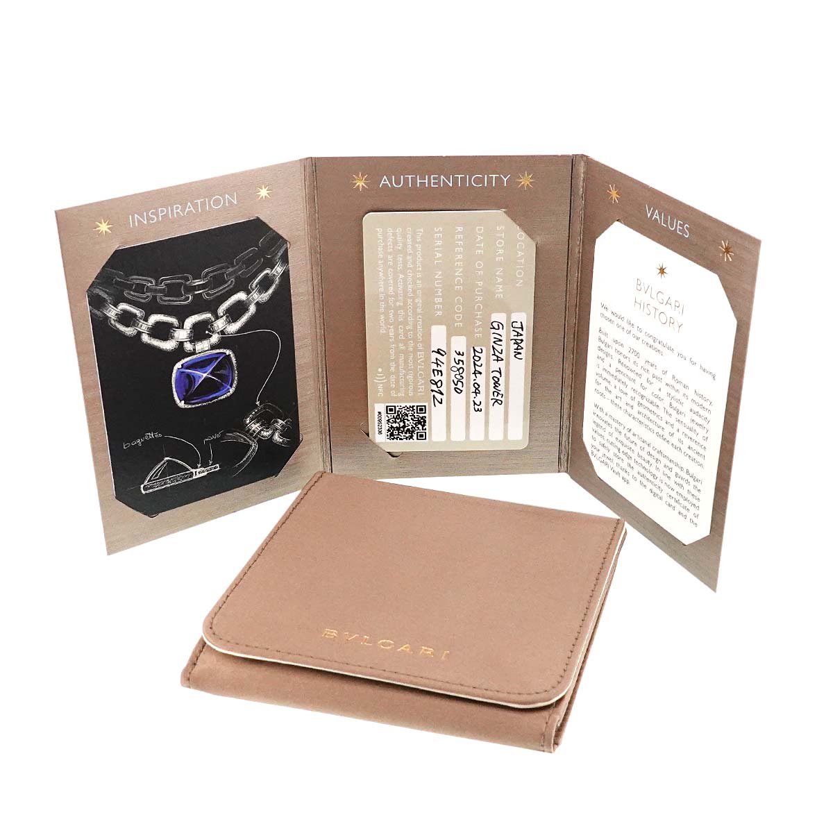 B-ZERO1 Necklace Black Ceramic 18K Pink Gold 750