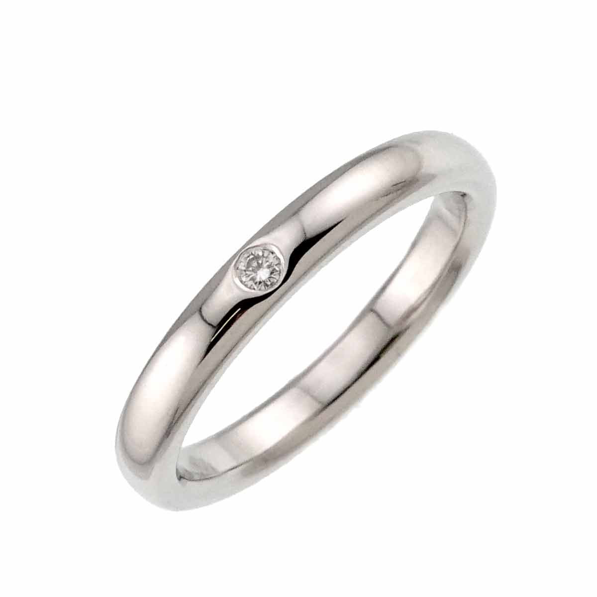 Stacking Band Ring Diamond 1P Platinum Size5.25(US)