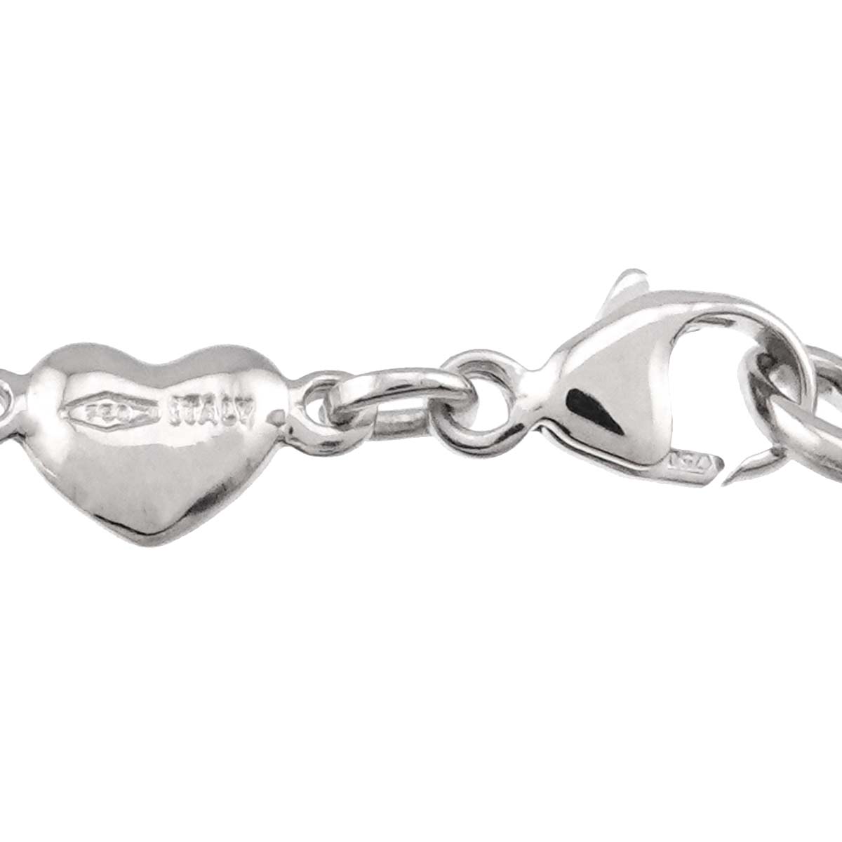 Flower motif Diamond 0.63ct Necklace 18K White Gold 750