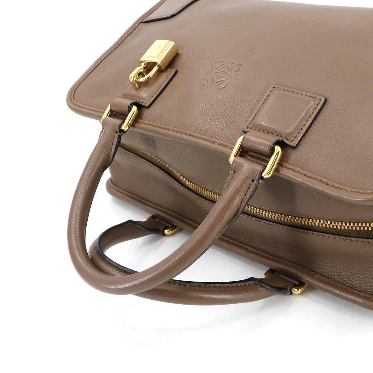 Amazona 28 Hand Bag Leather Brown 352.79.A03 Anagram Purse