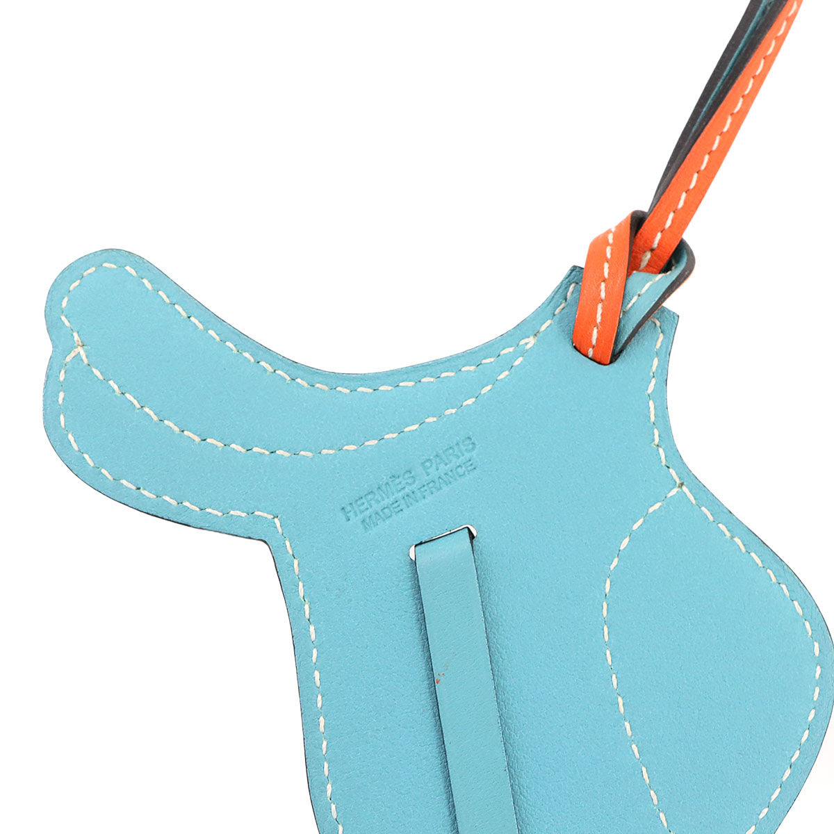 Paddock Selle Bag Charm Swift Orange poppy Blue Saint Cyr