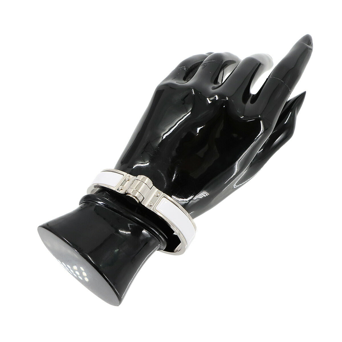 Charniere PM Bracelet Bangle White Silver