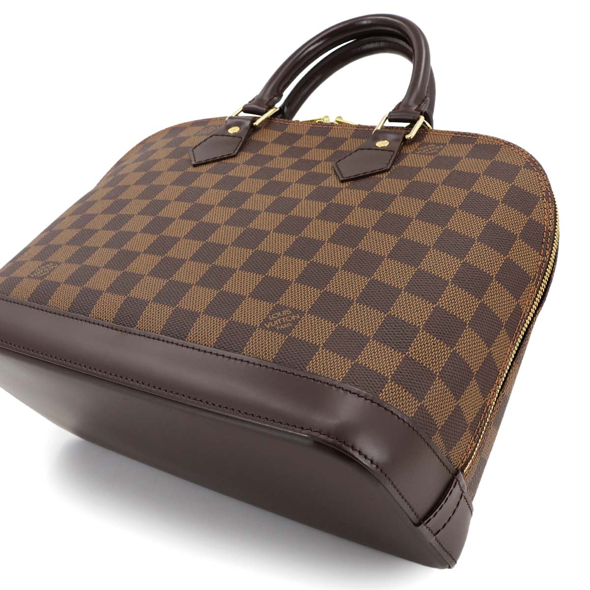 Damier Alma PM Hand Bag Ebene Brown N51131 Purse