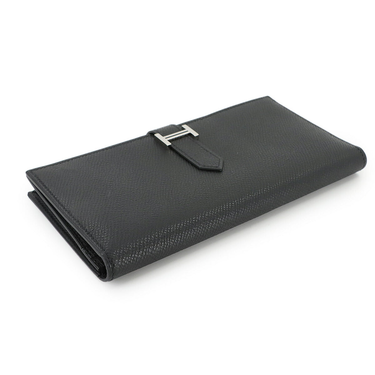 Bearn Soufflet Long Wallet Epsom Black Purse