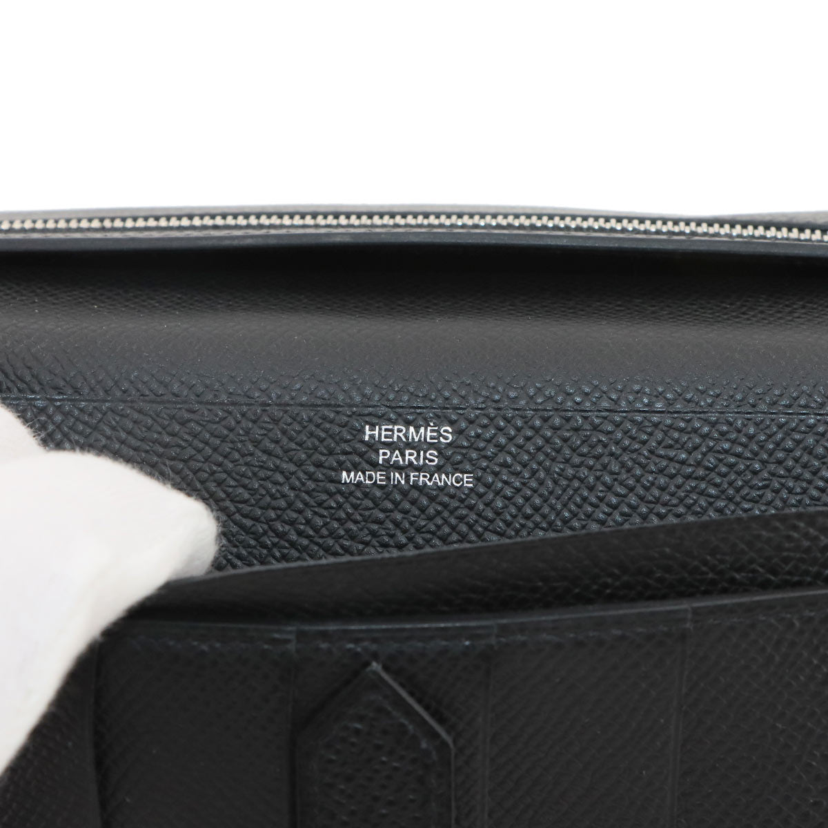 Bearn Soufflet Long Wallet Epsom Black Purse