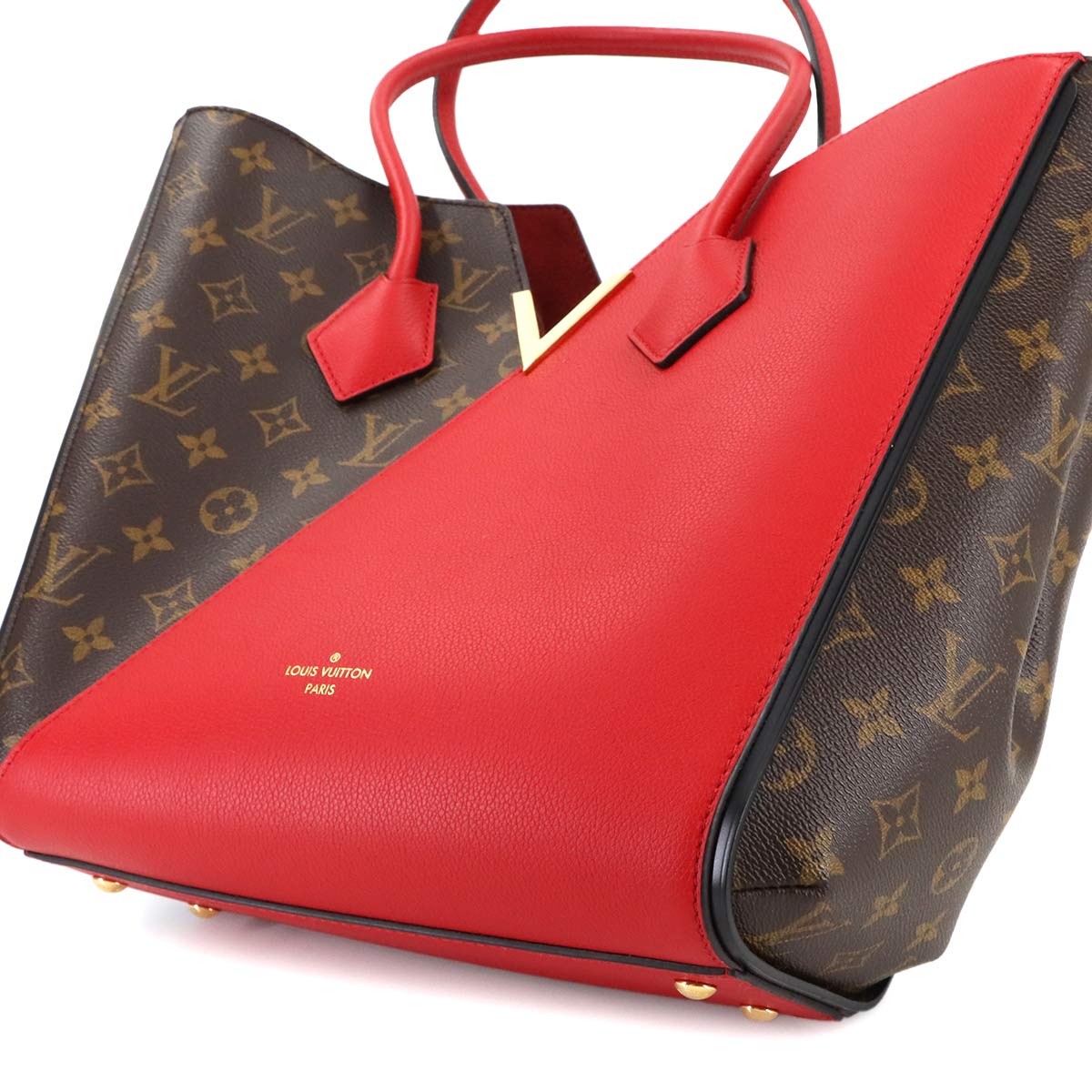 Monogram Kimono MM Tote Bag Leather Cerise M40459 Purse