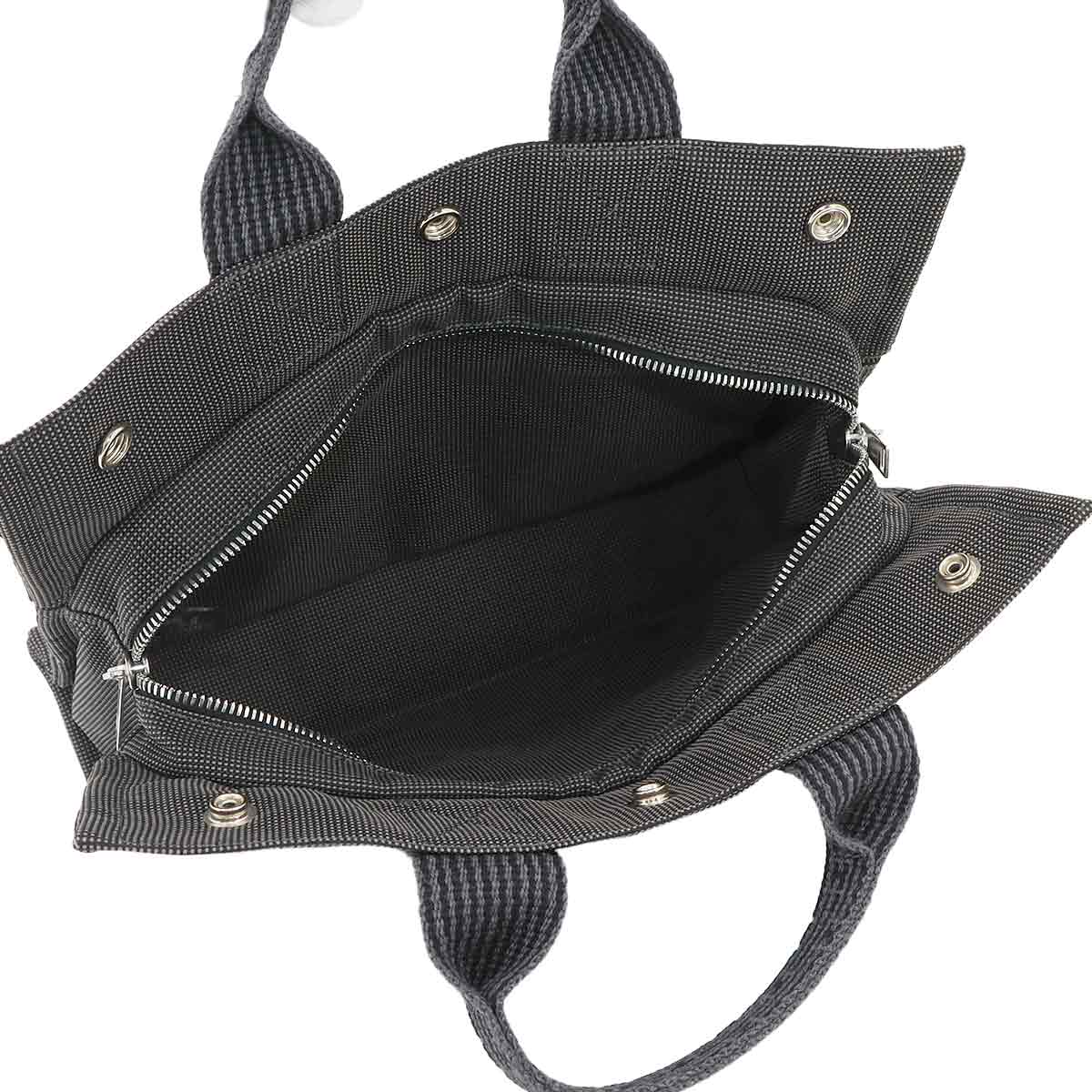 Herline Tote PM Bag Canvas Gray Unisex Purse