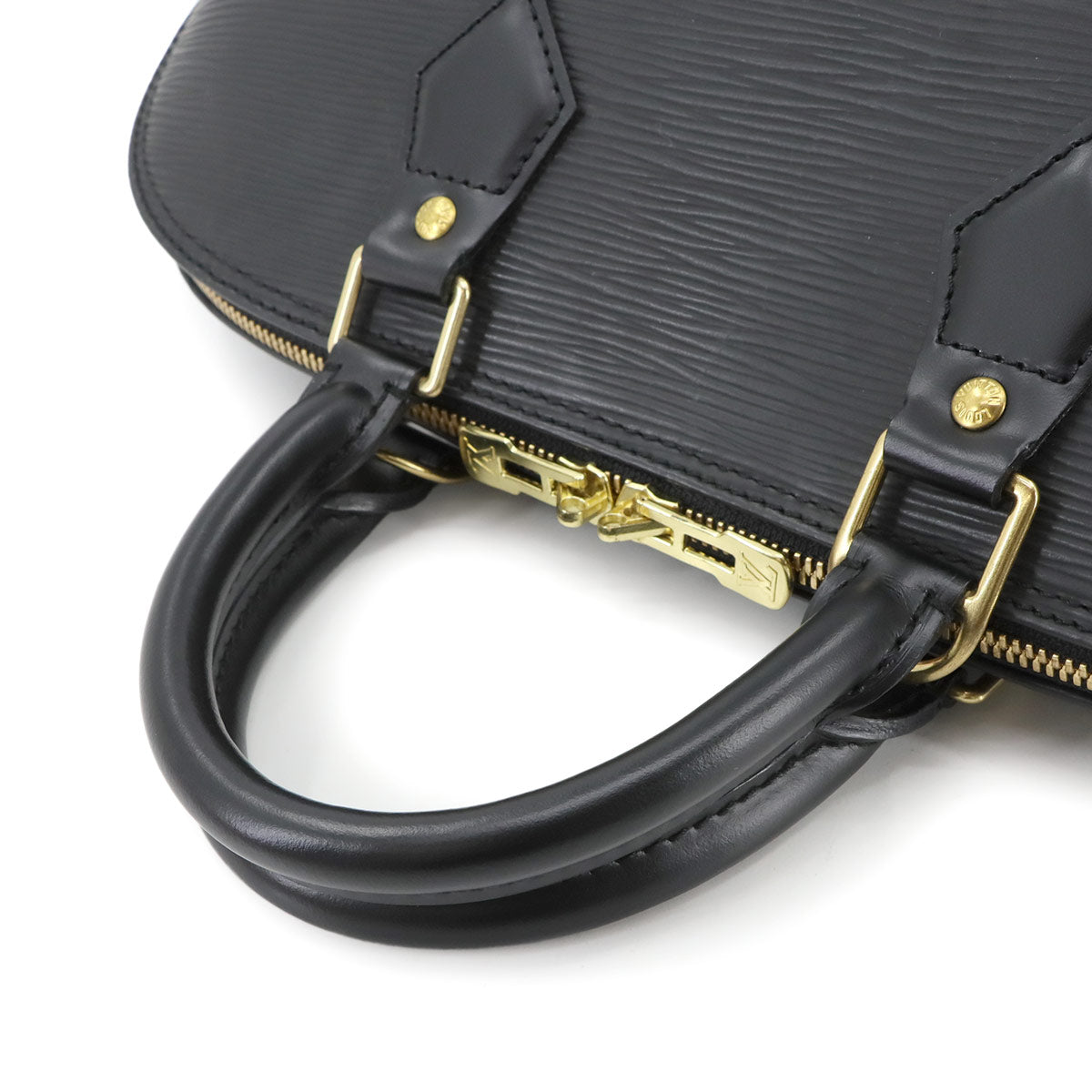 Epi Alma PM Hand Bag Leather Noir Black M52142 Purse