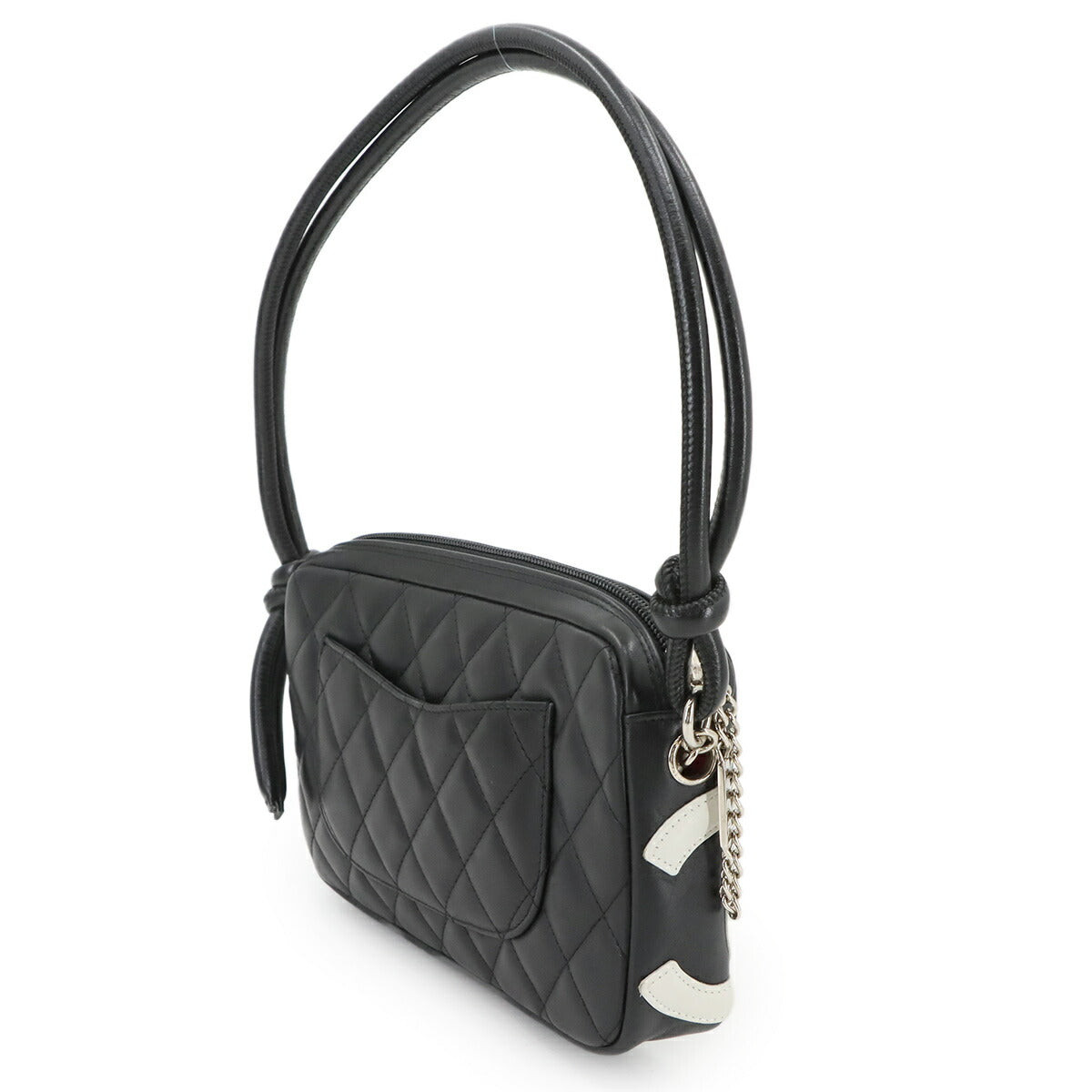 Cambon Line Shoulder Bag Leather Black A25175 Coco Logos