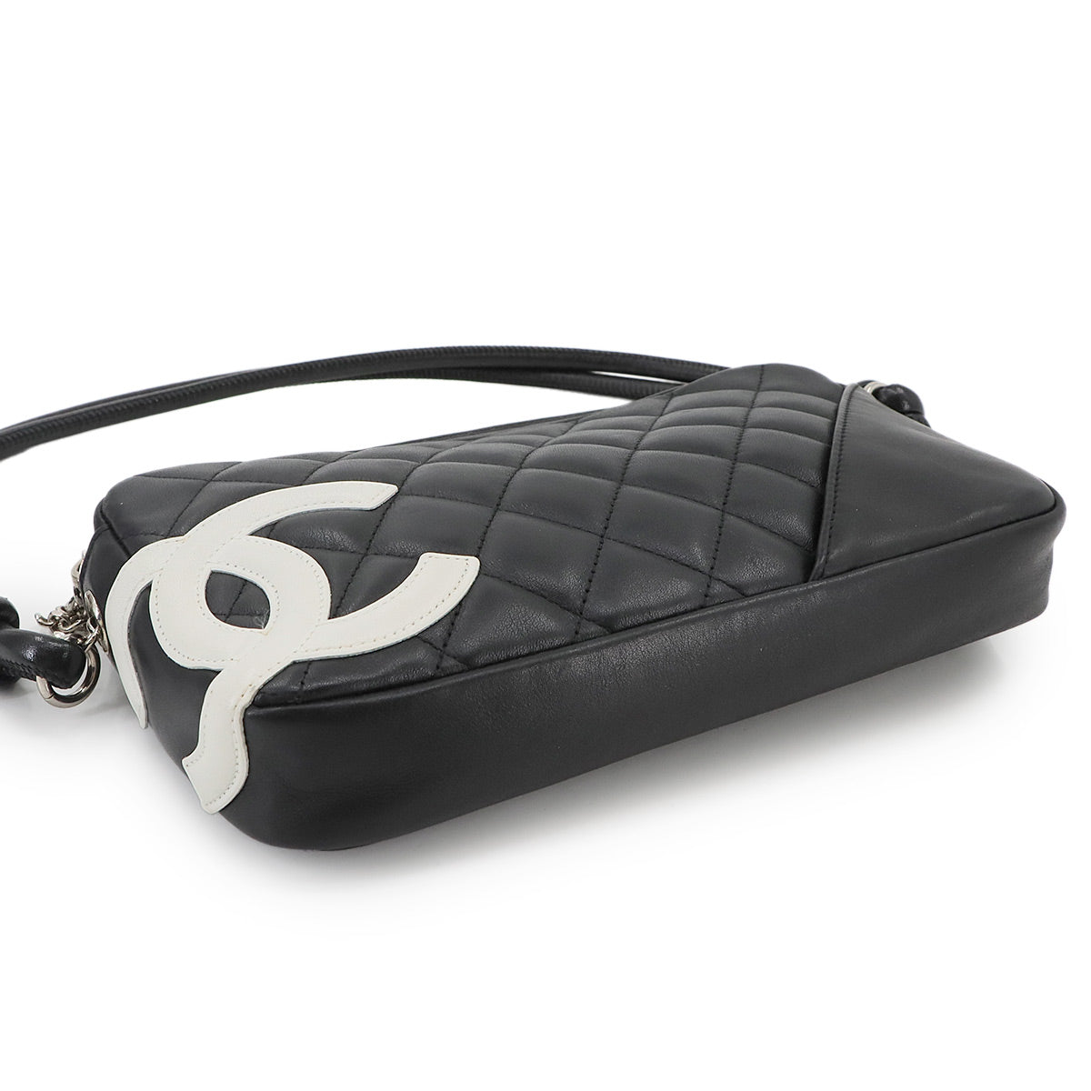 Cambon Line Shoulder Bag Leather Black A25175 Coco Logos