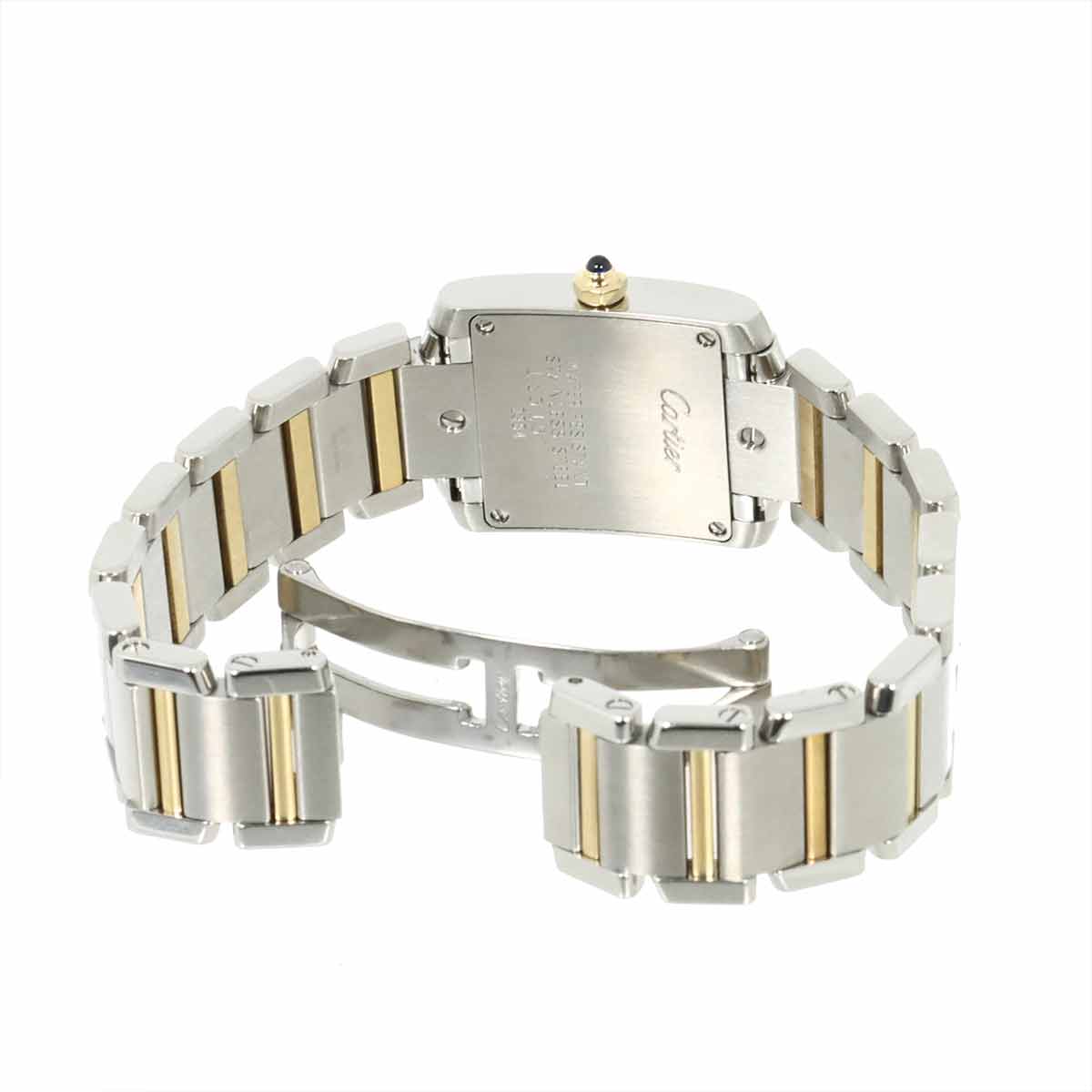 Tank Francaise SM W51007Q4 750 YG Quartz Cream Dial Ladies