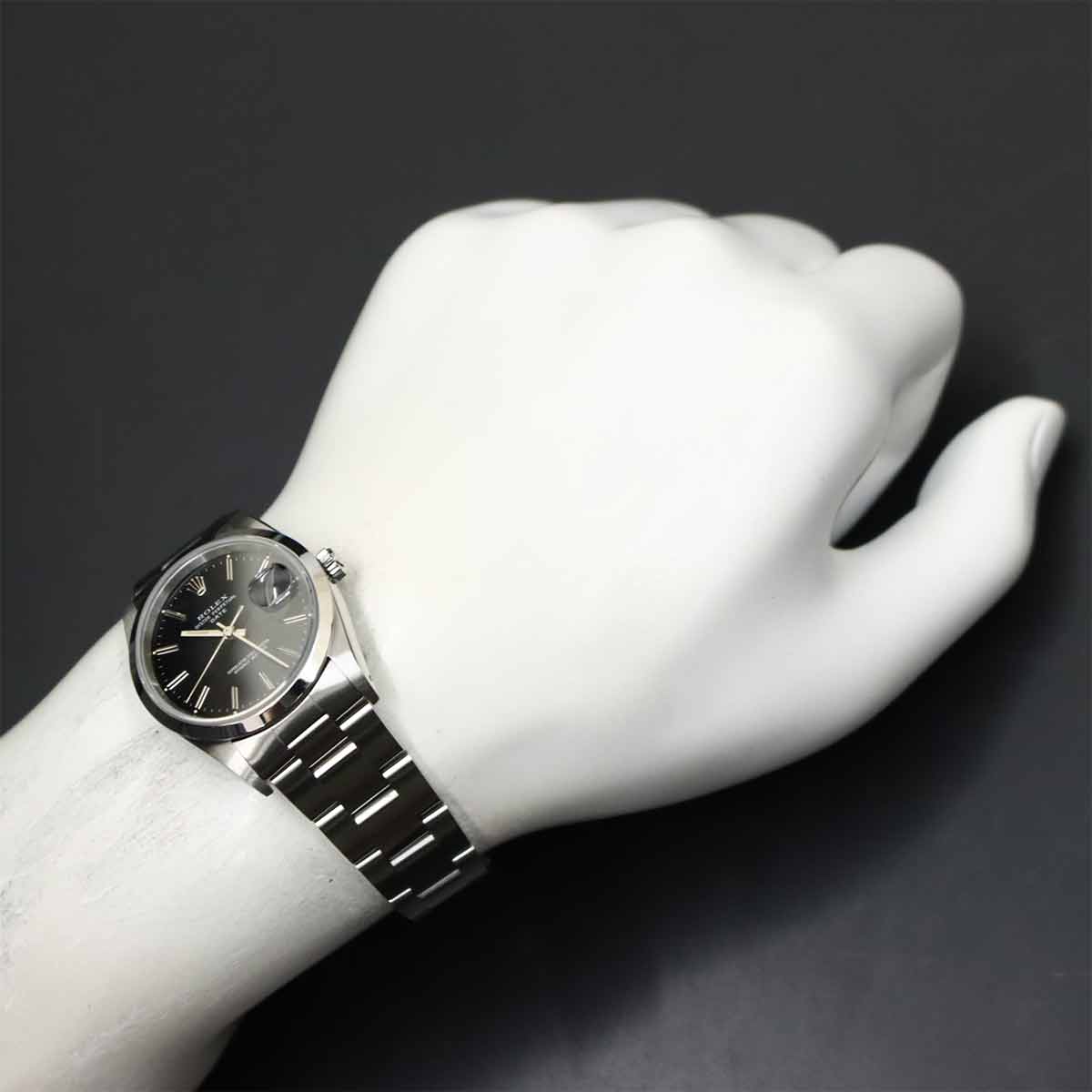 Oyster Perpetual Date 15200 Automatic Silver Dial Mens Watch