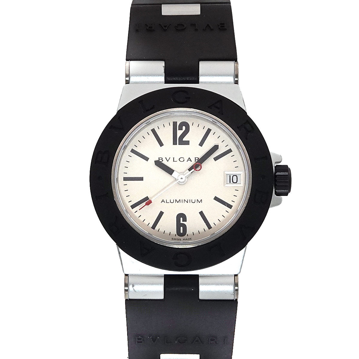 Aluminum AL32TA Date Quartz Silver Dial Boys Watch