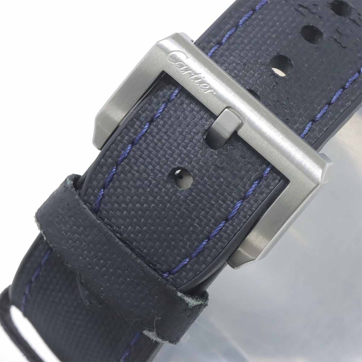 Calibre de cartier diver W2CA0008 Blue Dial 750 PG Mens