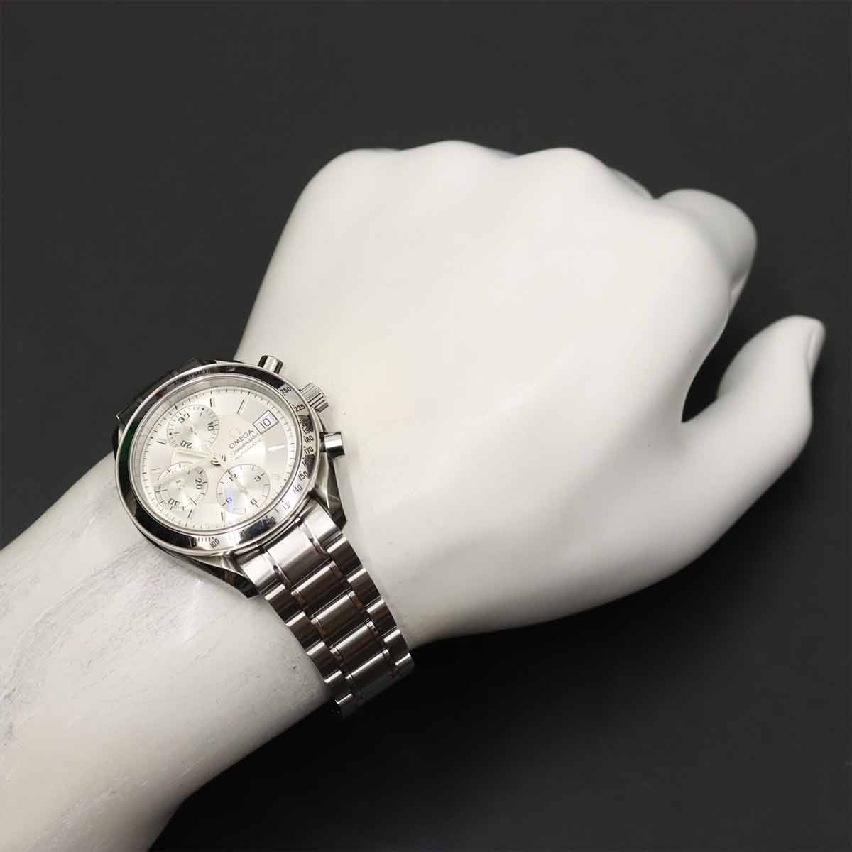 Speedmaster Date 3513 30 Chronograph Automatic Silver Dial Mens