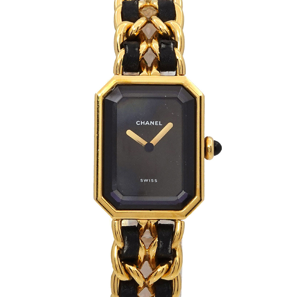 Premiere Size L H0001 Vintage Quartz Black Dial Ladies Watch