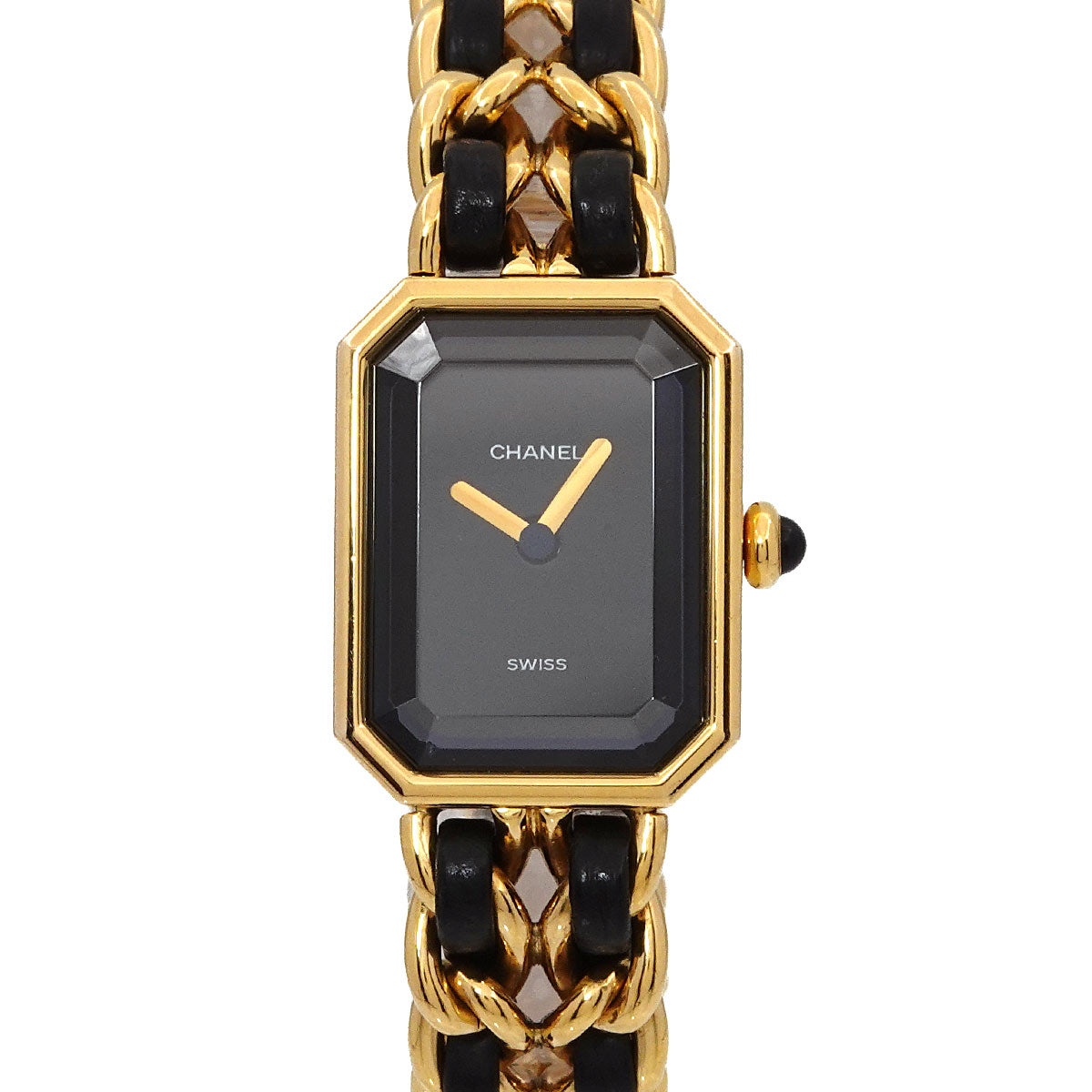 Premiere Size M H0001 Vintage Quartz Black Dial Ladies Watch