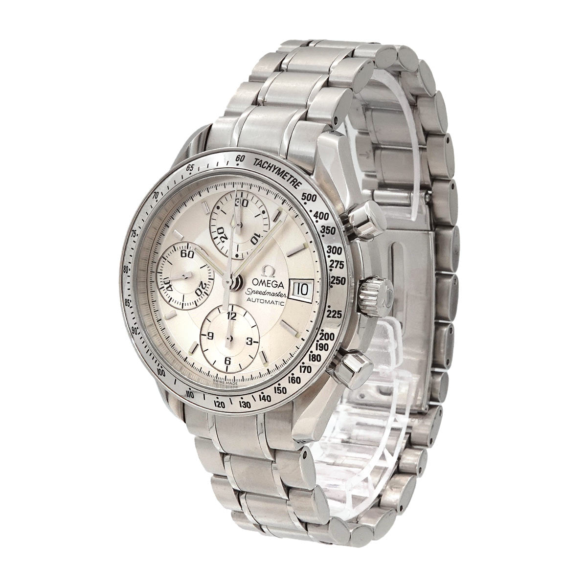 Speedmaster Date 3513 30 Chronograph Automatic Silver Dial Mens