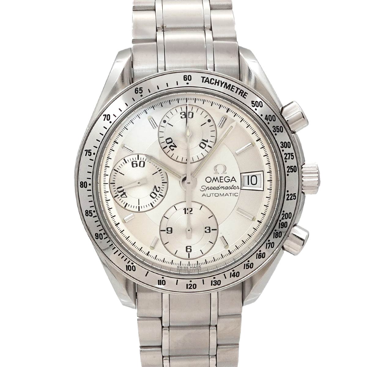 Speedmaster Date 3513 30 Chronograph Automatic Silver Dial Mens