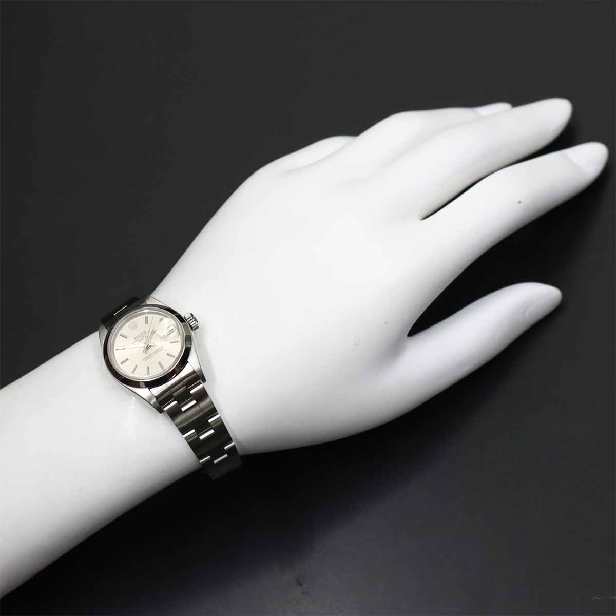 Oyster perpetual Date 79160 Serial P Silver Dial Ladies Watch