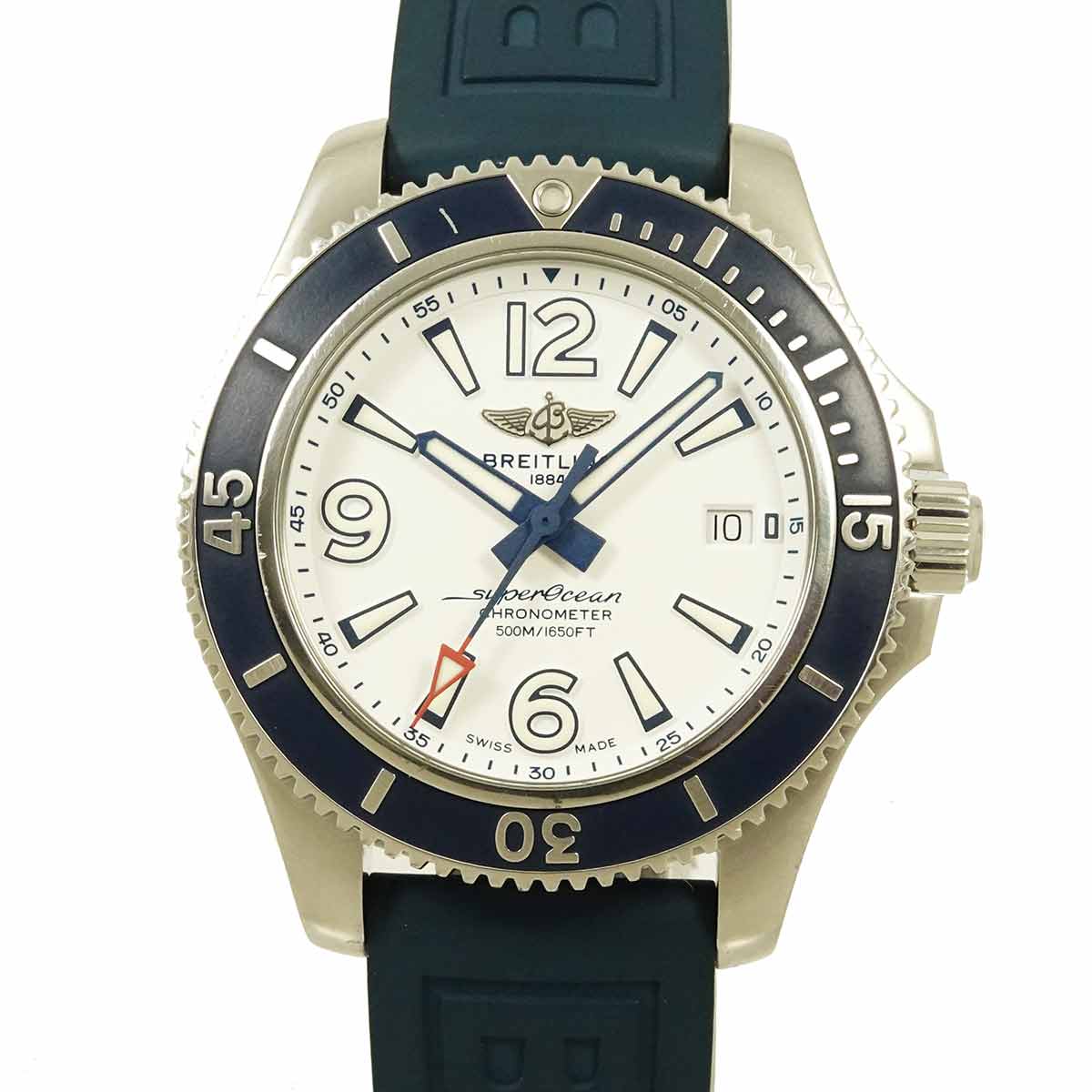 Super Ocean 42 A17366 Date Automatic White Dial Mens