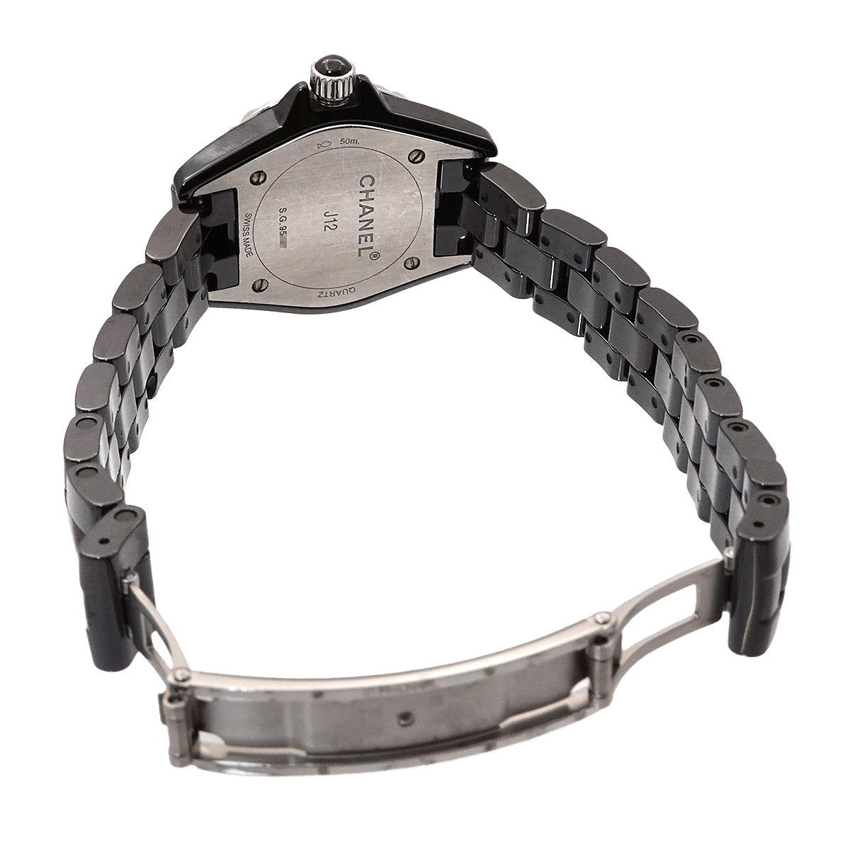 J12 29mm H2569 8P Diamond Quartz Black Dial Ladies Watch