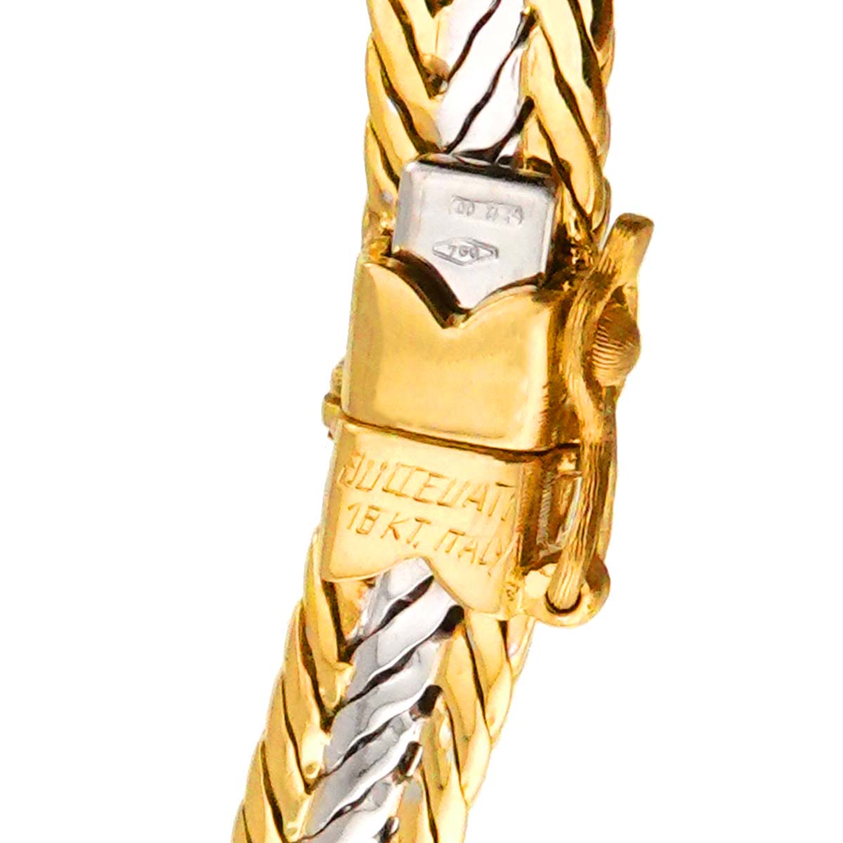 Diamond Necklace 18K WG YG 750